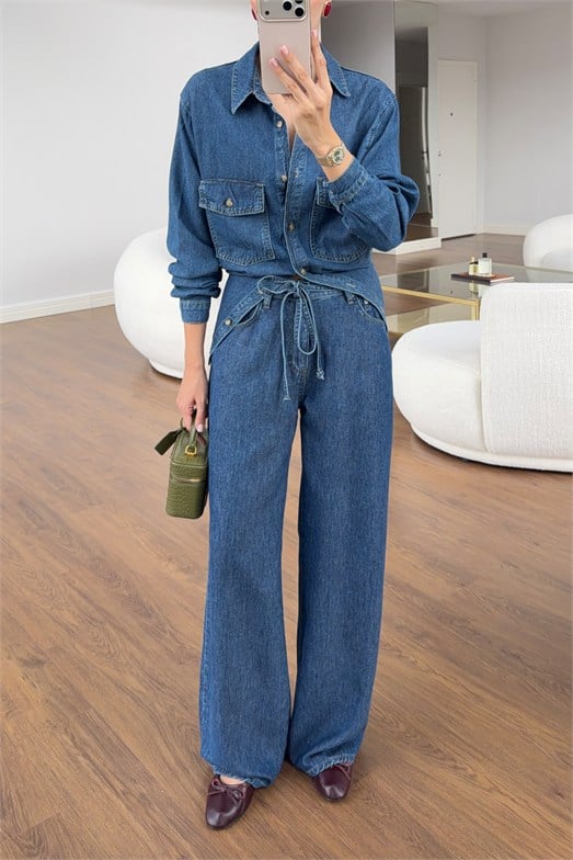 Yumuşak Denim Pantolon 