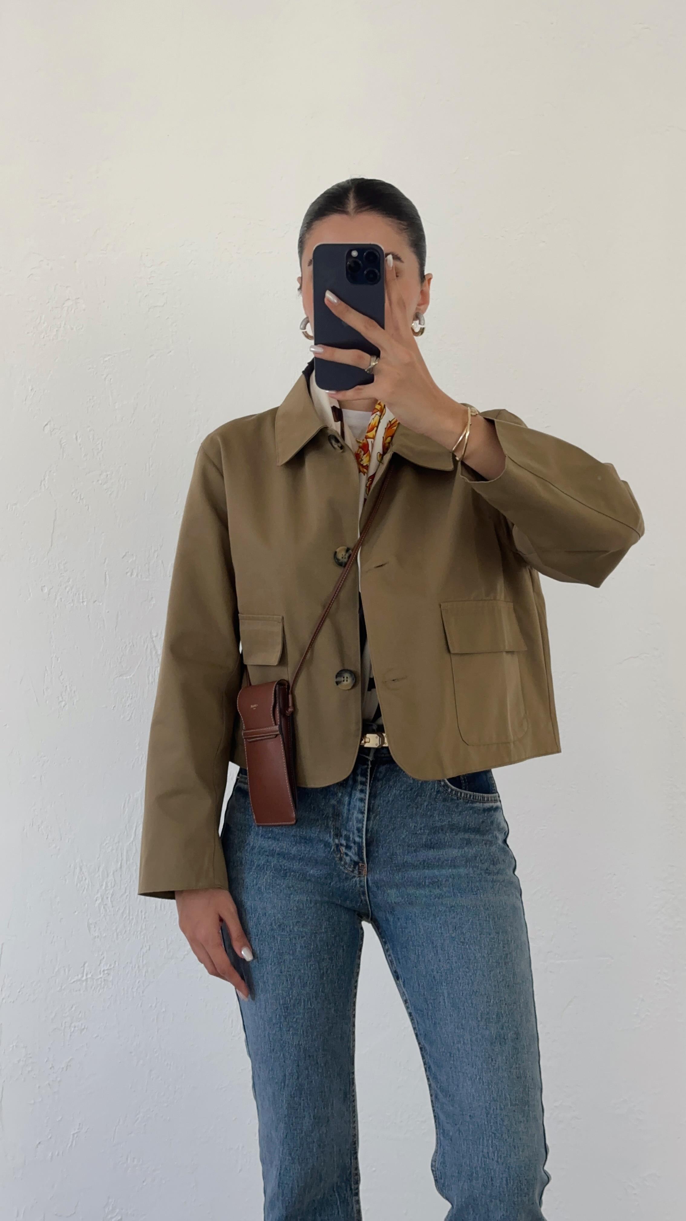 3 Düğmeli Haki Ceket