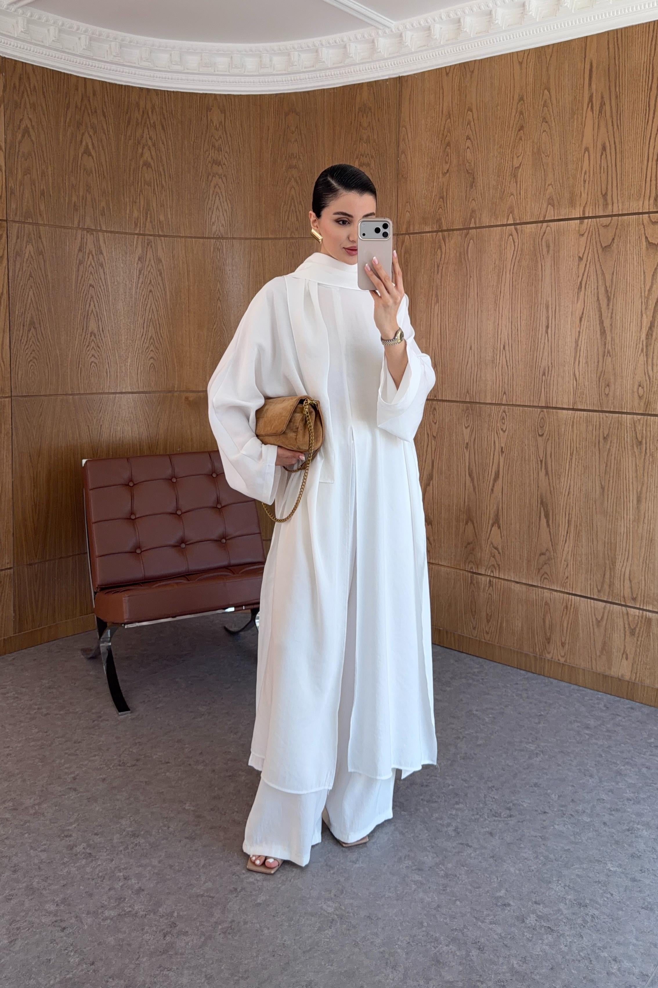3'lü Modest Beyaz Takım