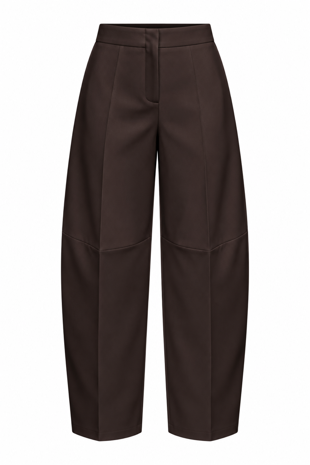 Acı Kahve Barrel Fit Kumaş Pantolon
