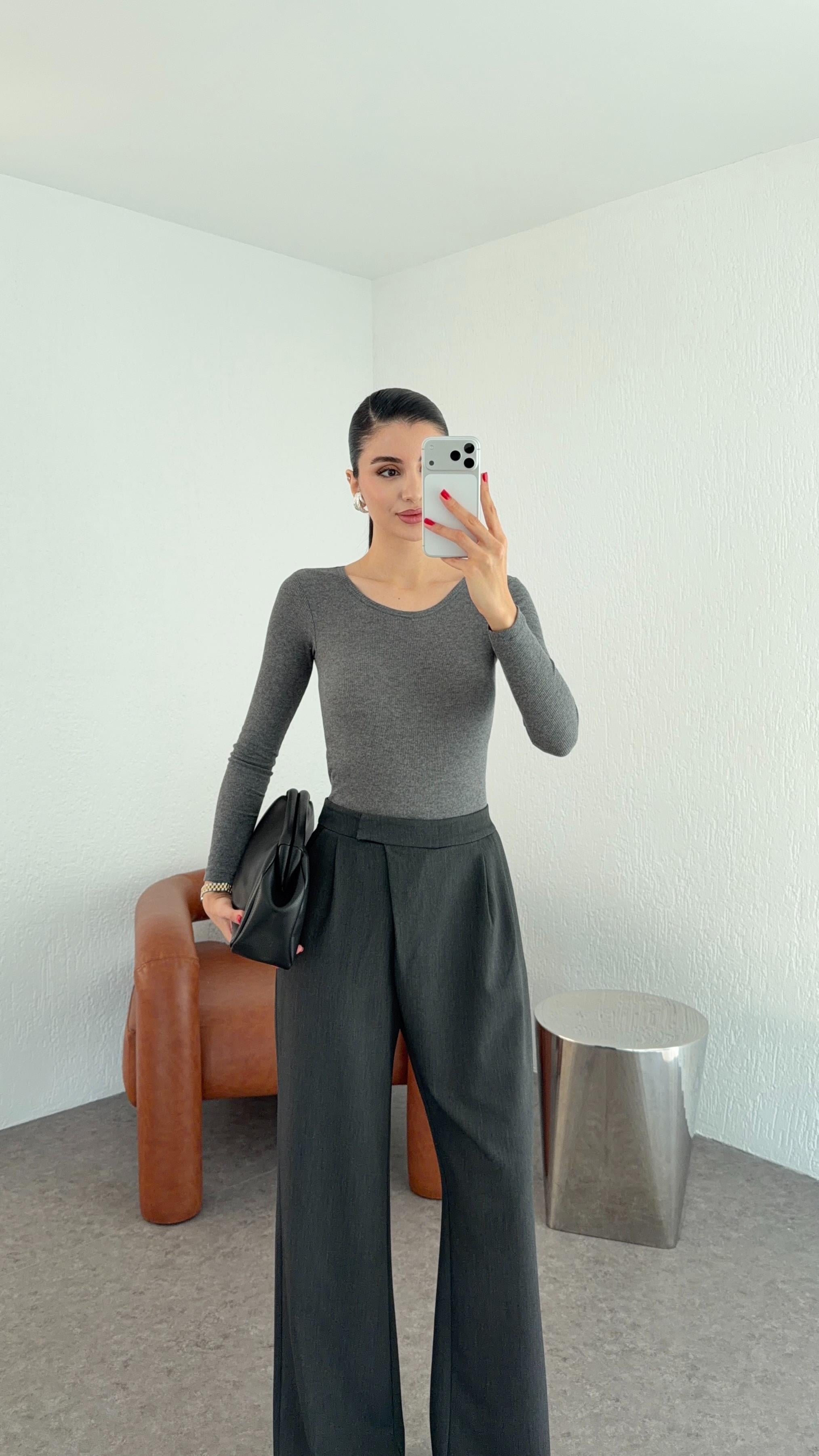 Antrasit Bodysuit