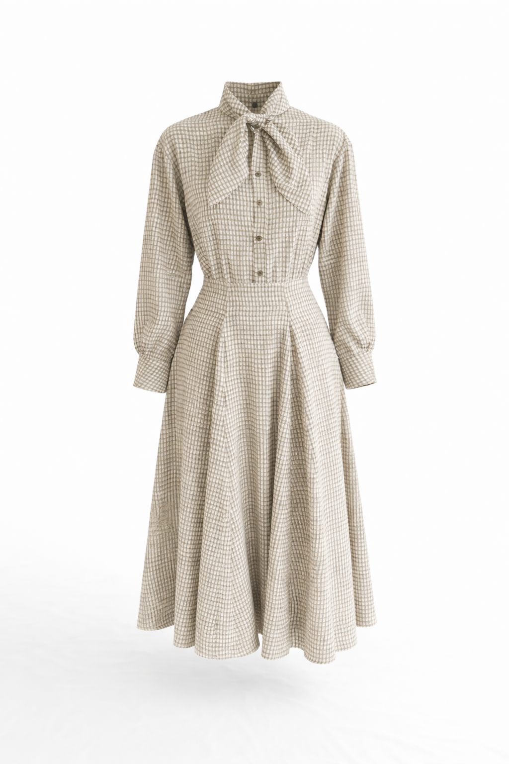 Bej-Haki Gömlek-Etek Takım