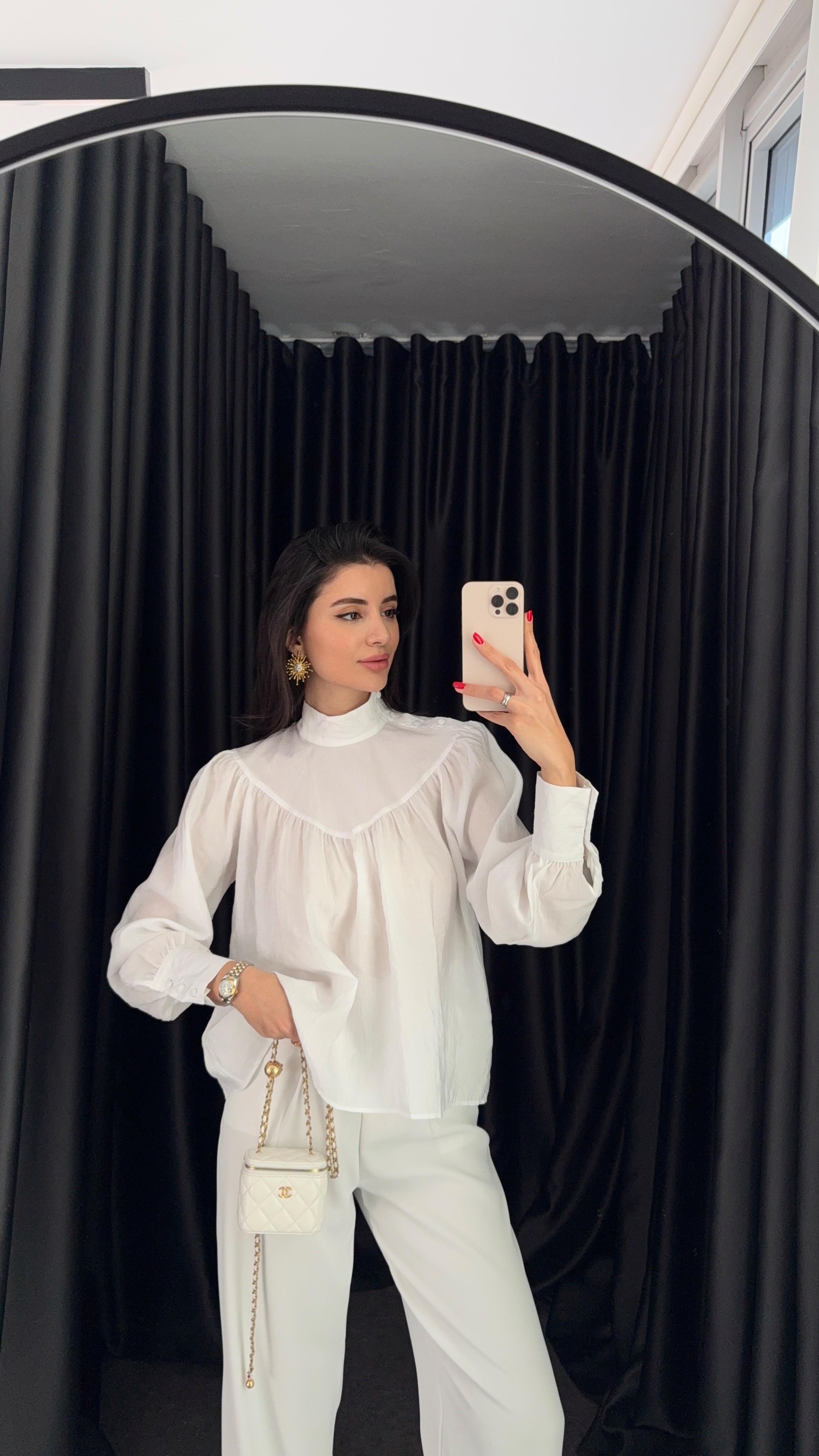 Beyaz Helen Gömlek