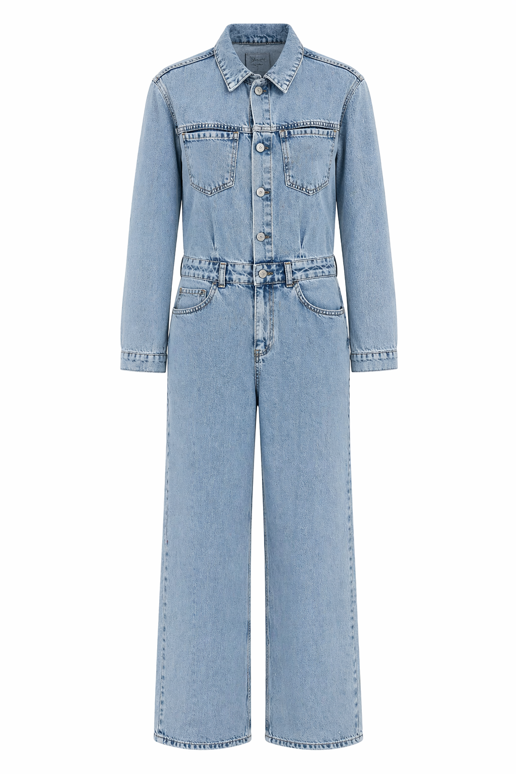 Buz Mavi Denim Tulum