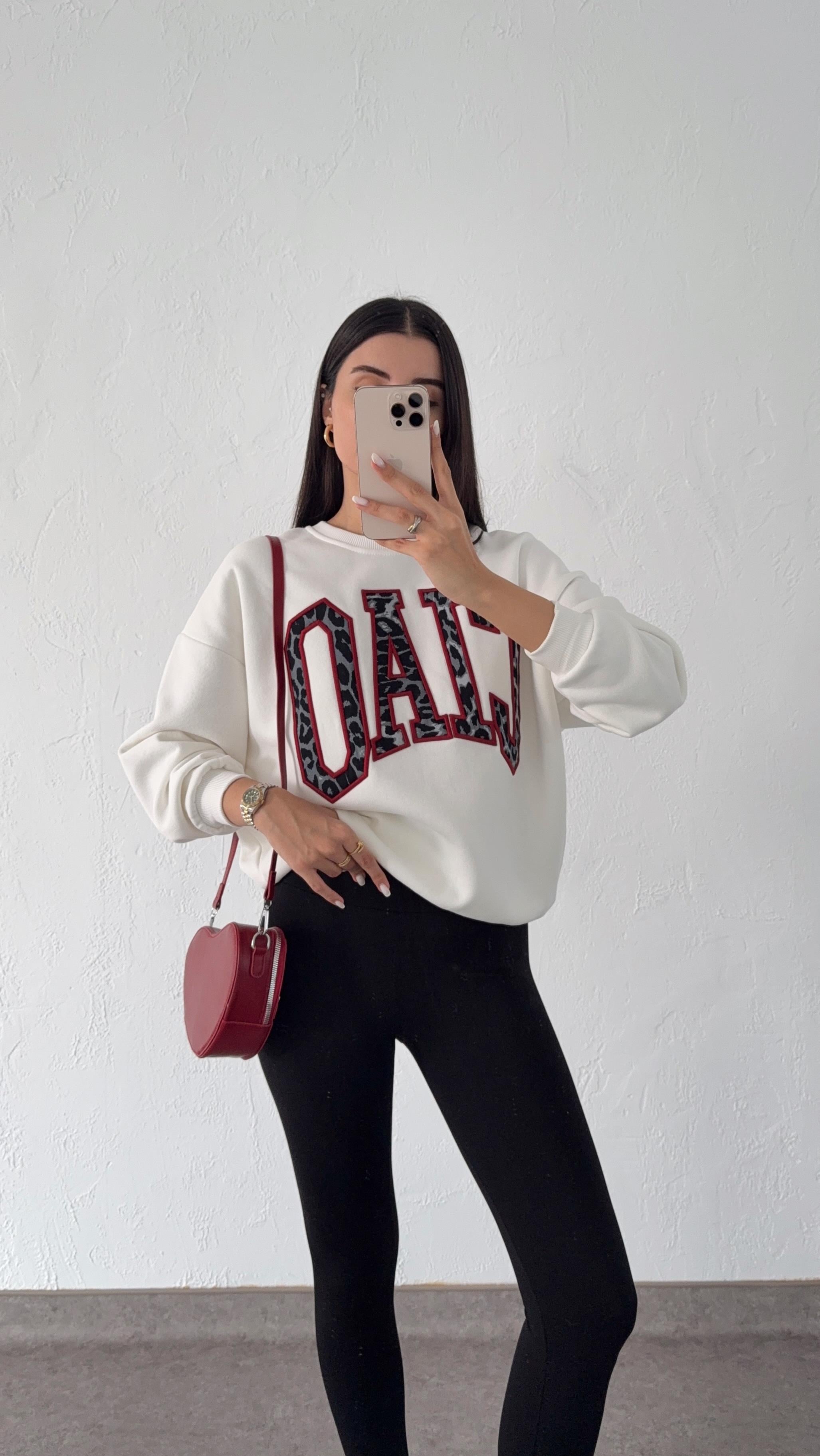 Ciao Leopar Nakışlı Sweat