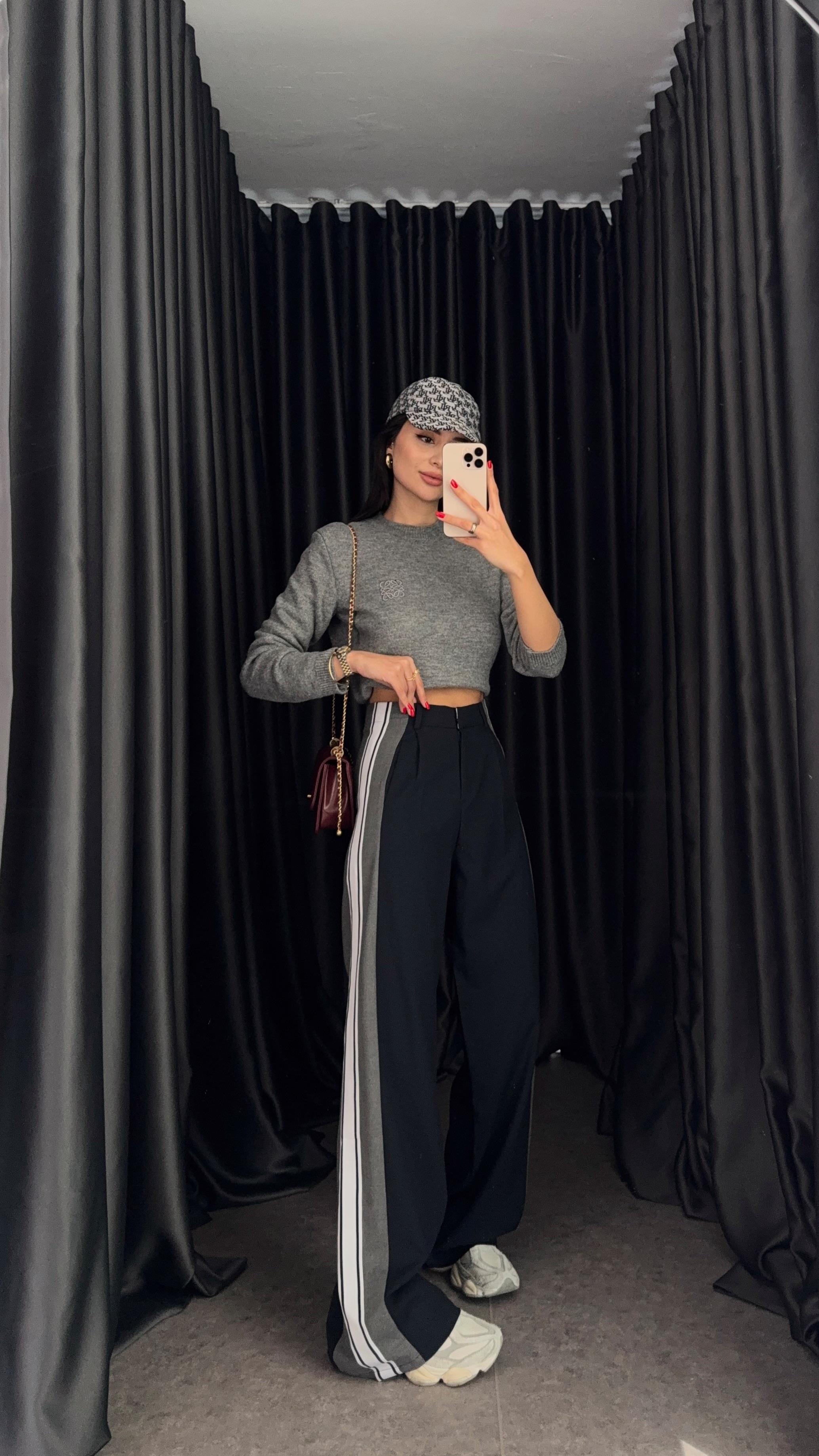 Çizgili Premium Pantolon