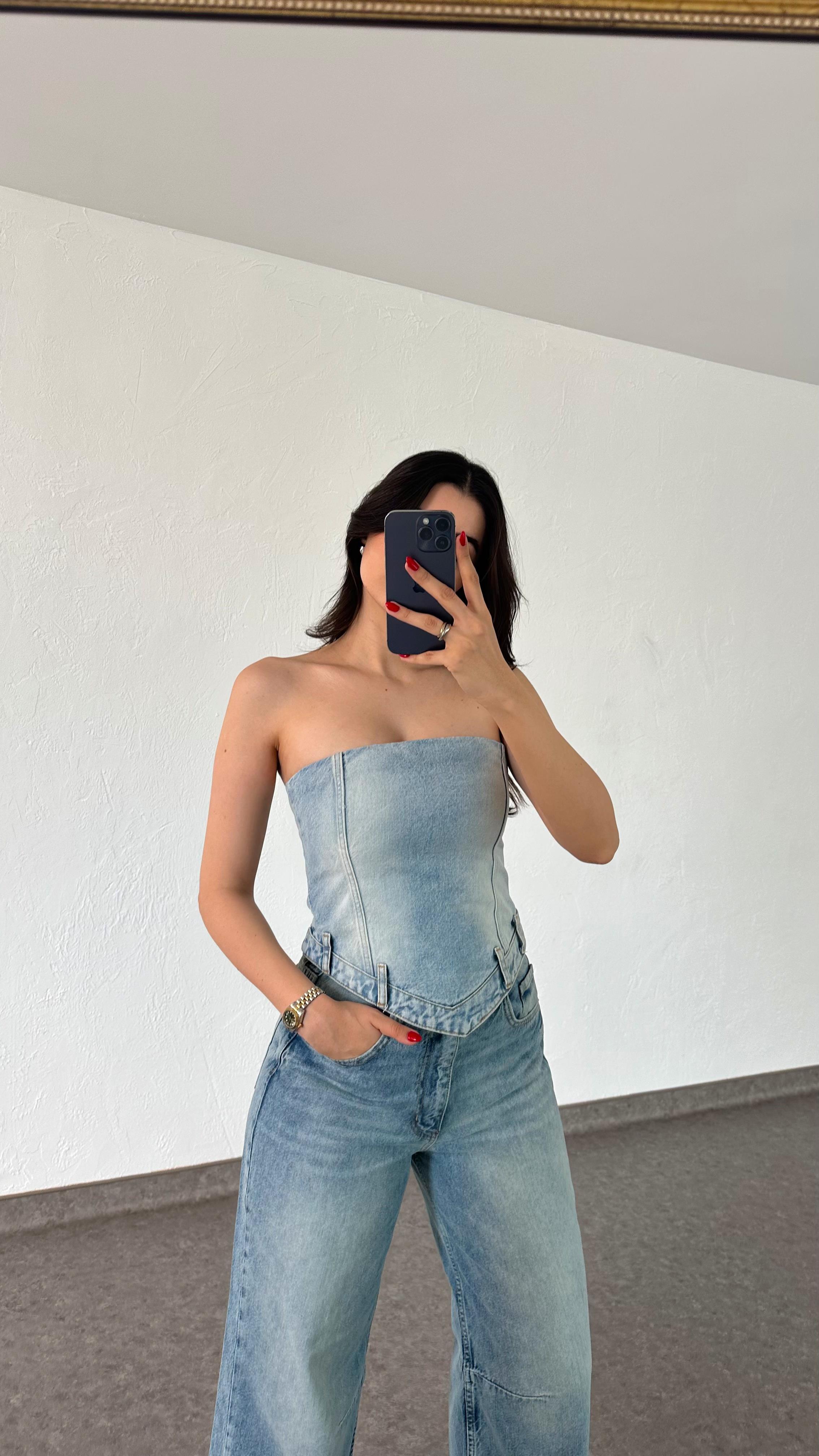 Denim Büstiyer