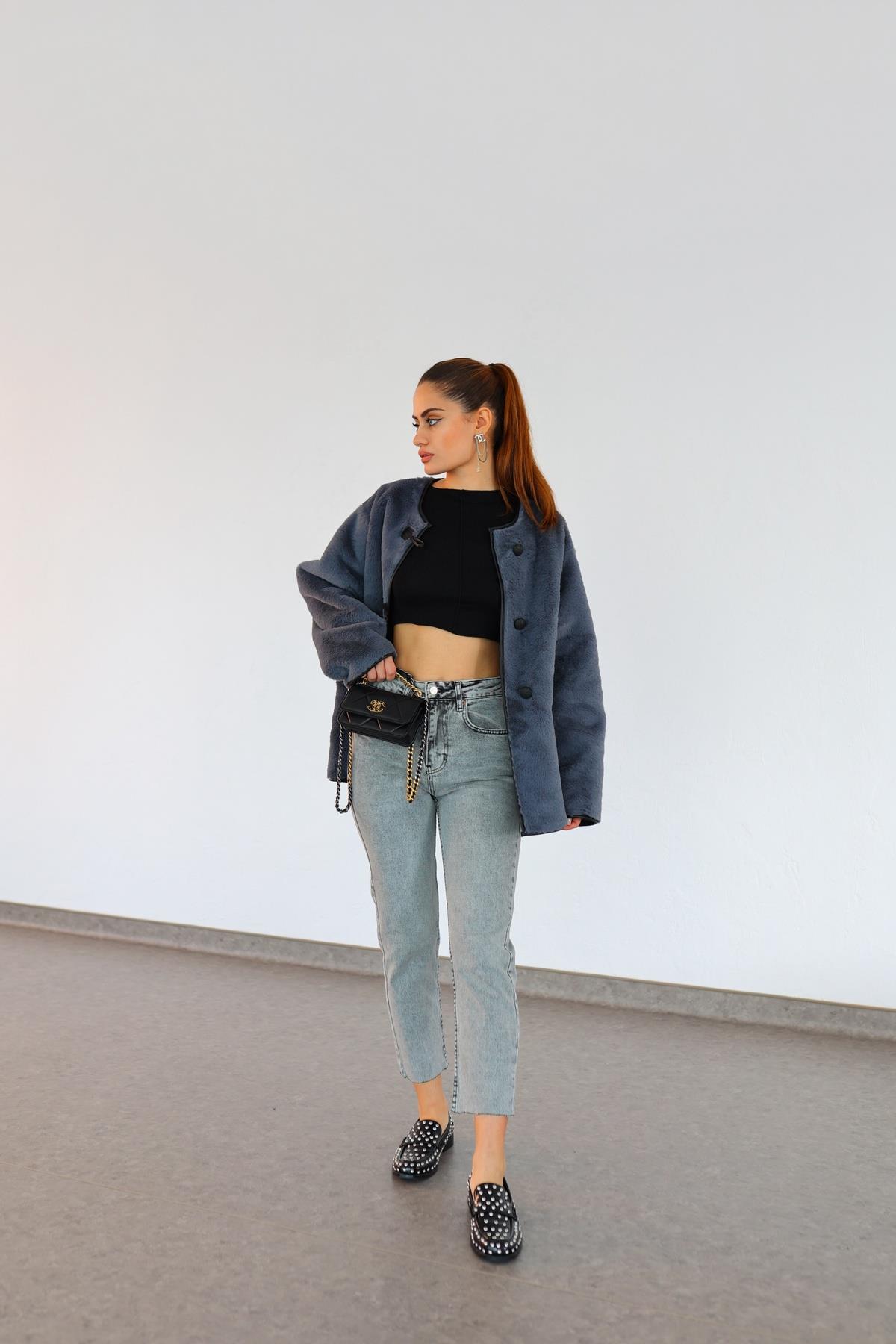 Duman Rengi Boyfit Jean