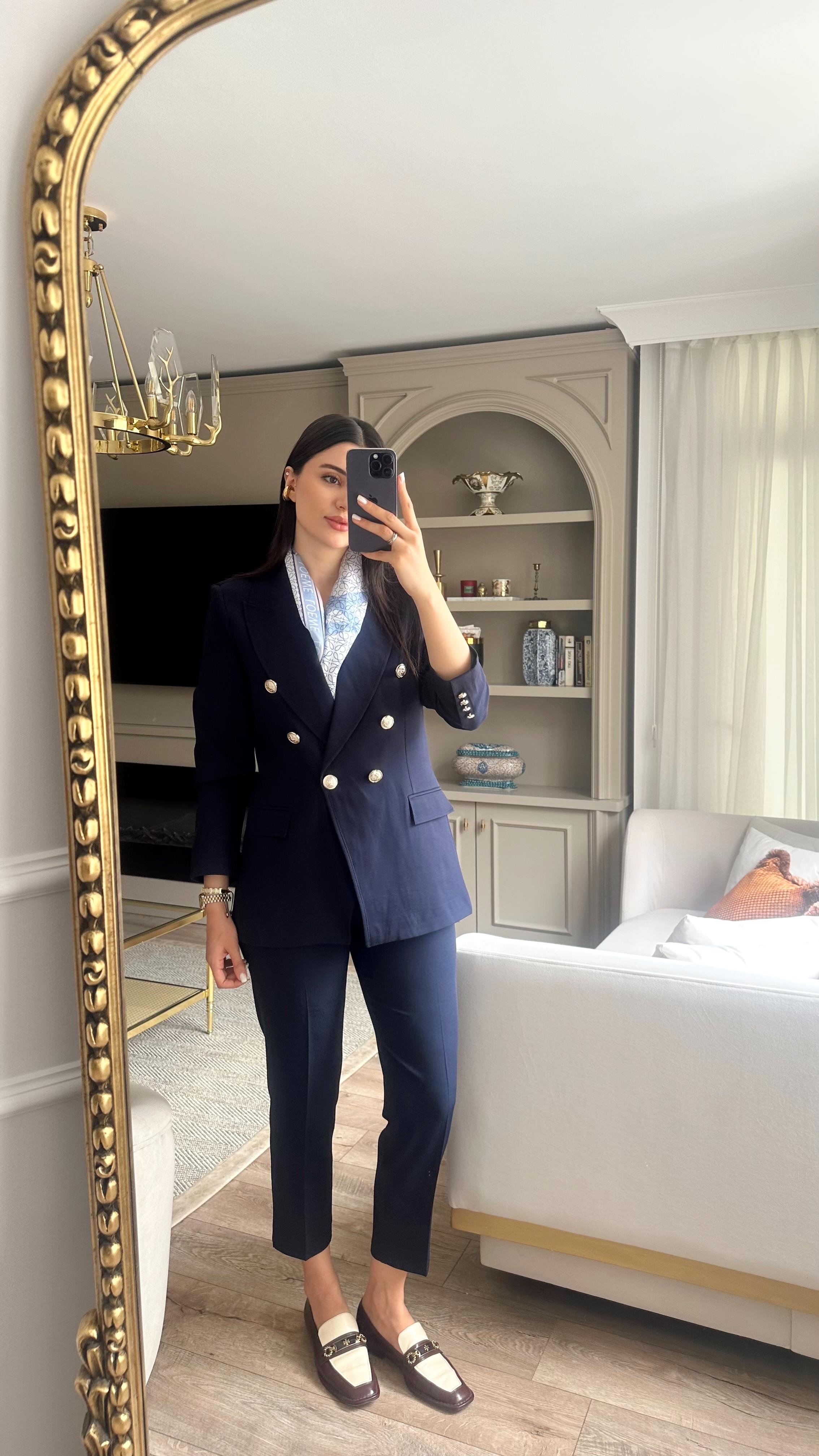Fit Lacivert İkili Takım