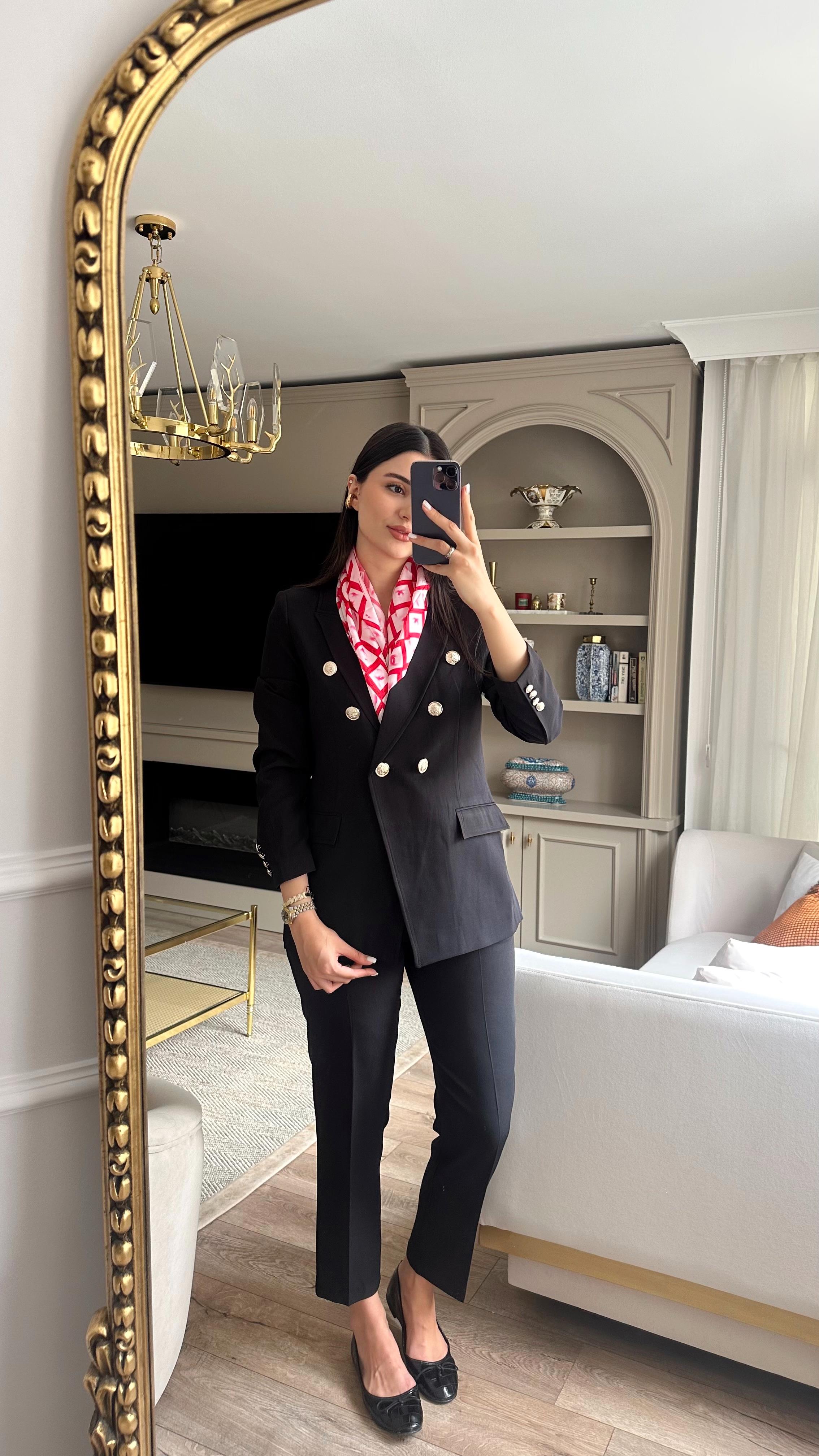 Fit Siyah İkili Takım