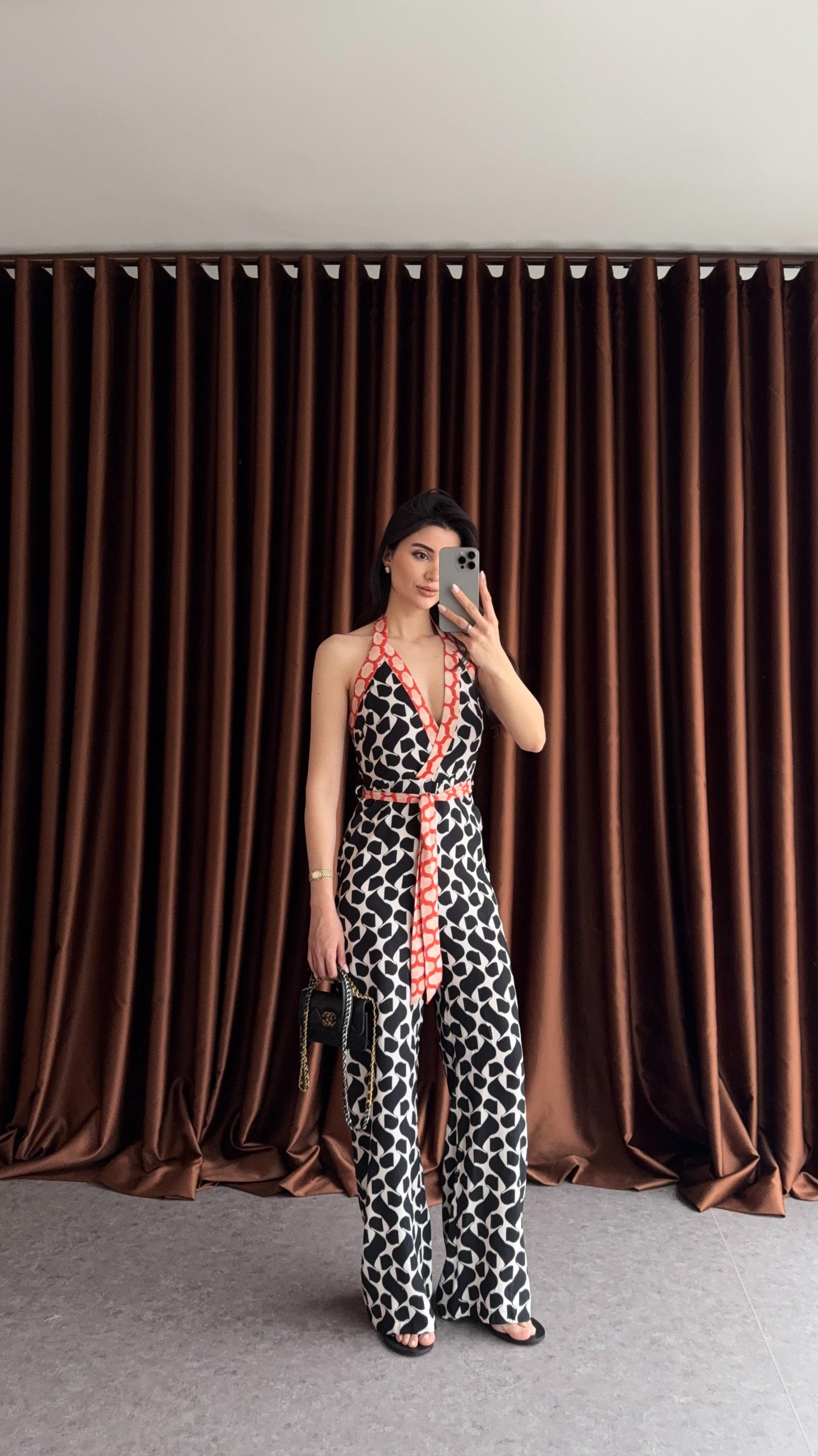 Geometrik Desenli Tulum