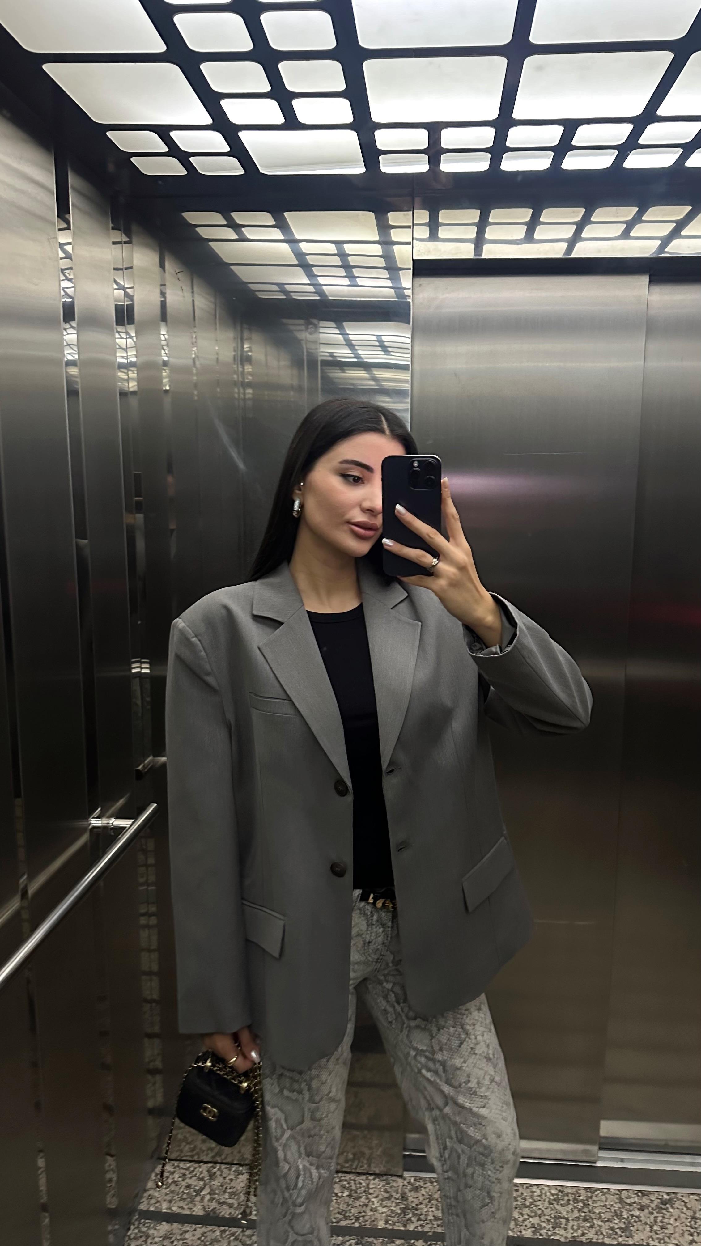 Gri Premium Blazer Ceket