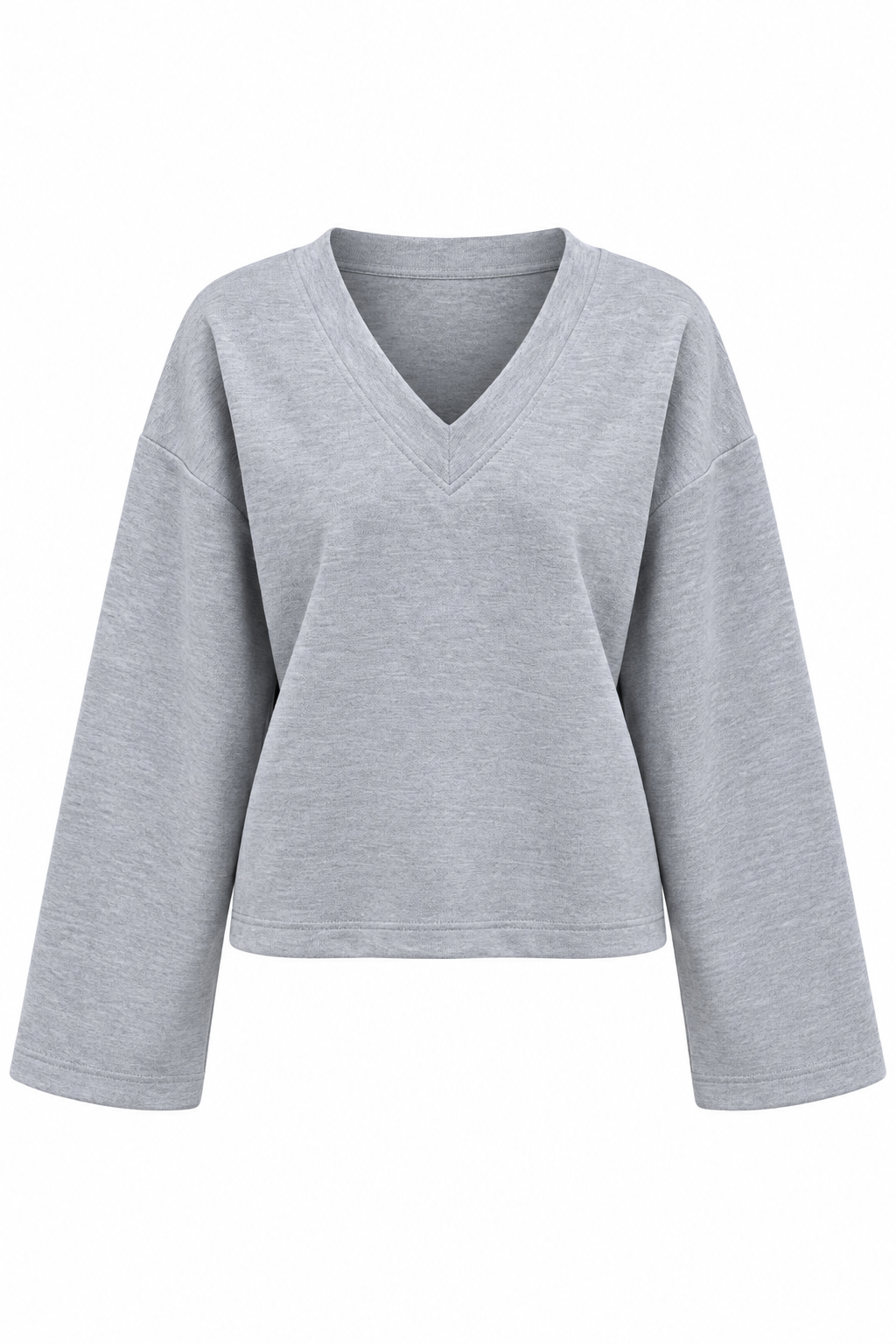 Gri V Yaka Basic Sweat