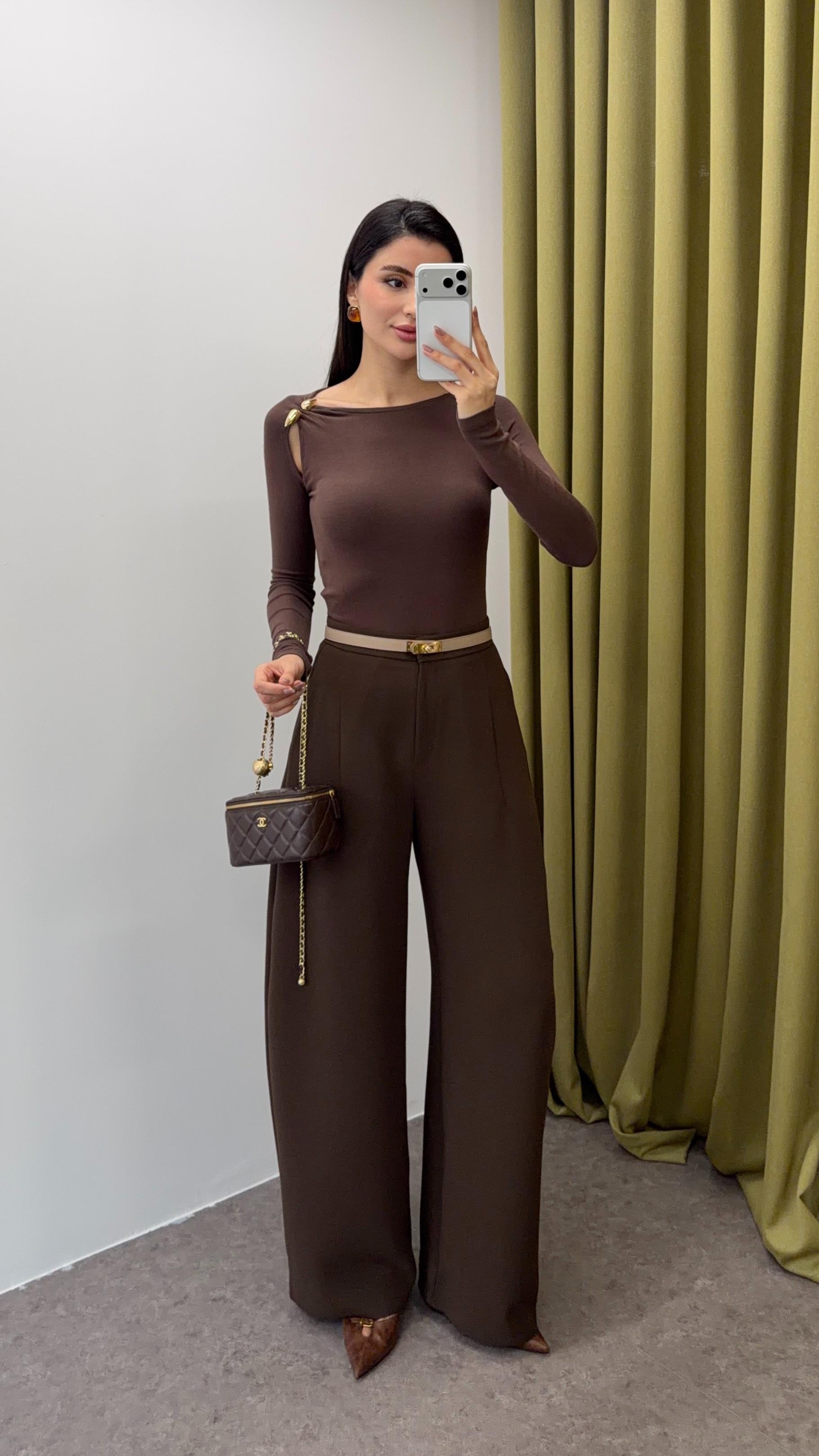 Kahve Balon Pantolon