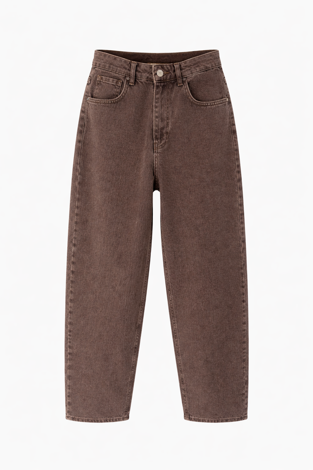 Kahverengi Baggy Jean