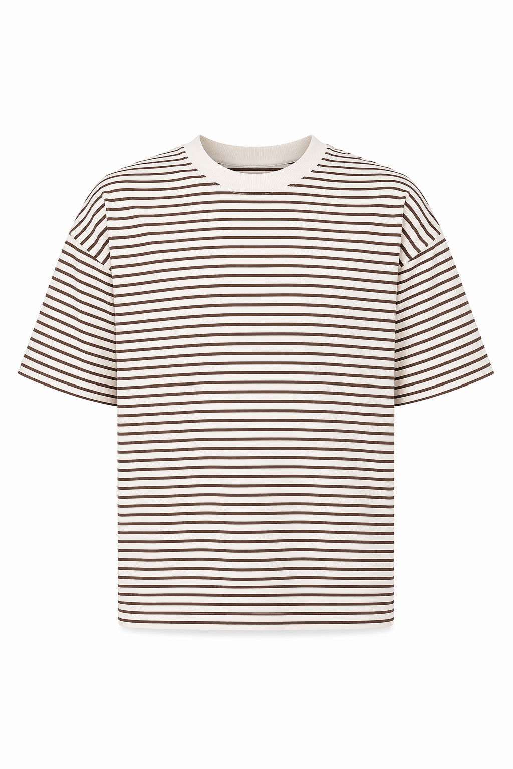 Kahverengi Çizgili Premium Tshirt