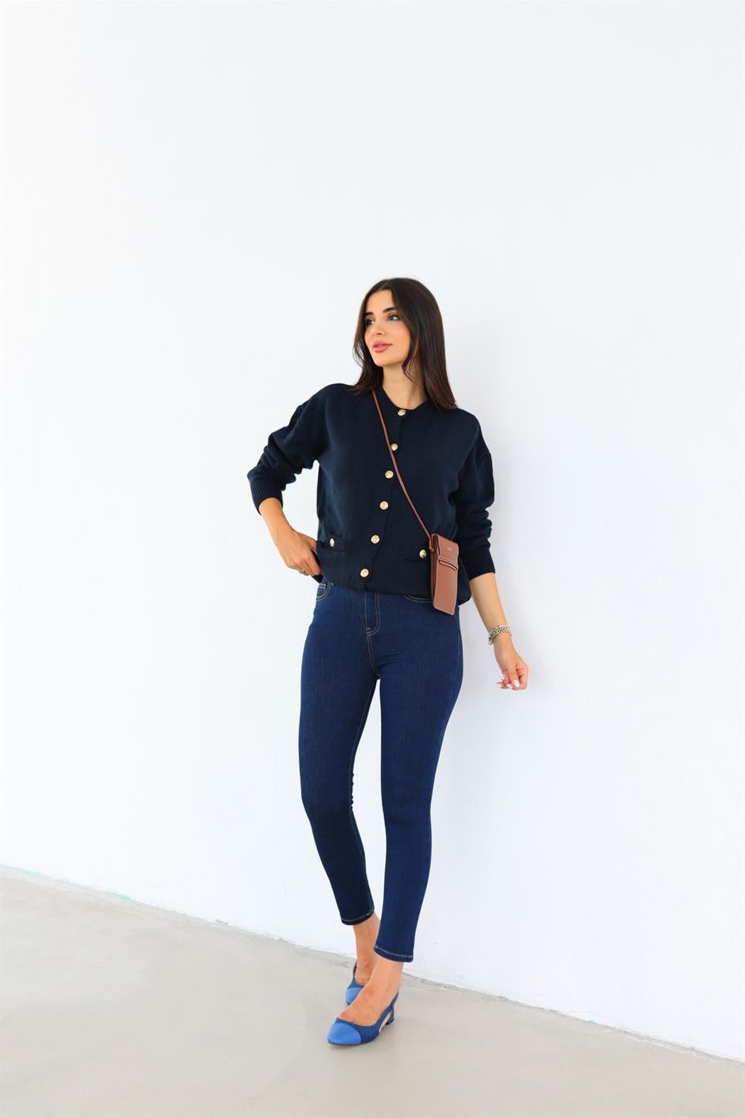 Koyu Lacivert Skinny Jean