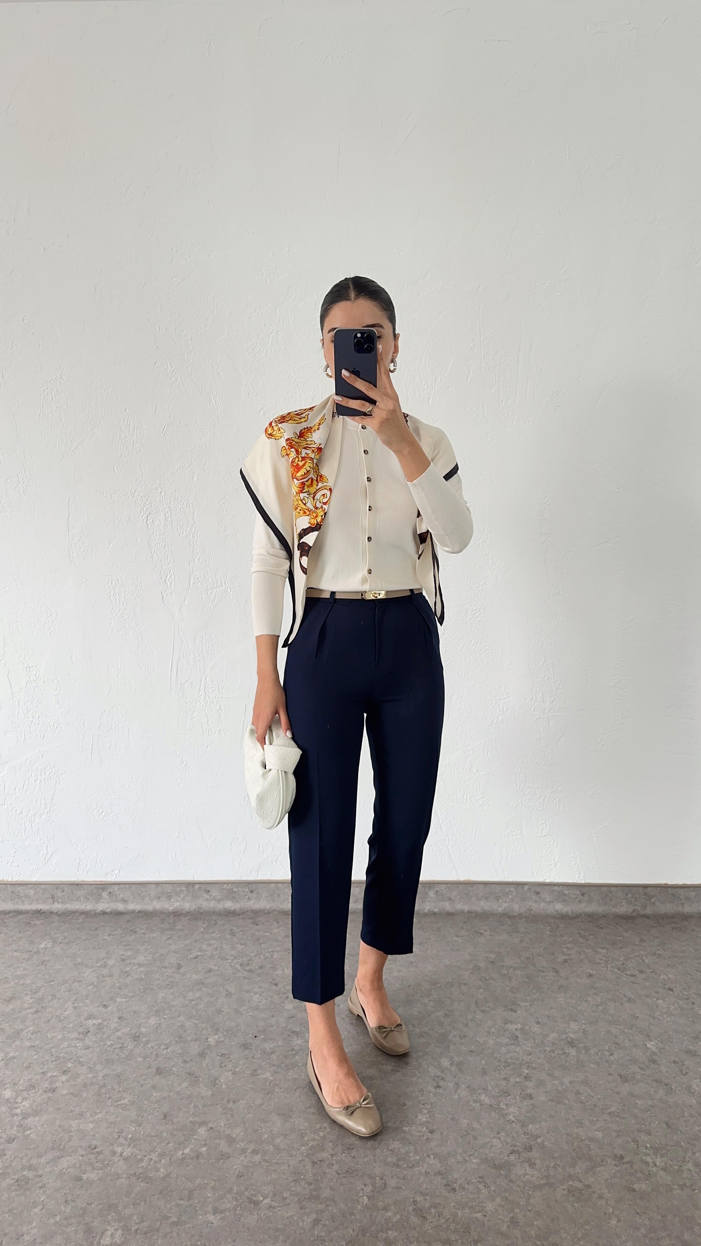 Lacivert Kumaş Pantolon