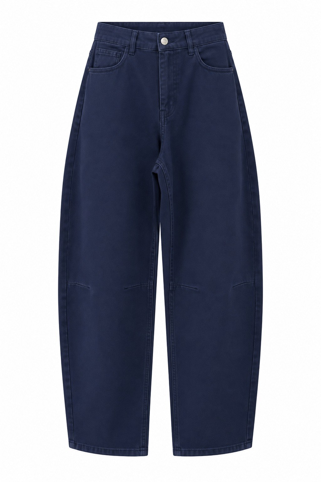 Lacivert Soft Barrel Denim Pantolon