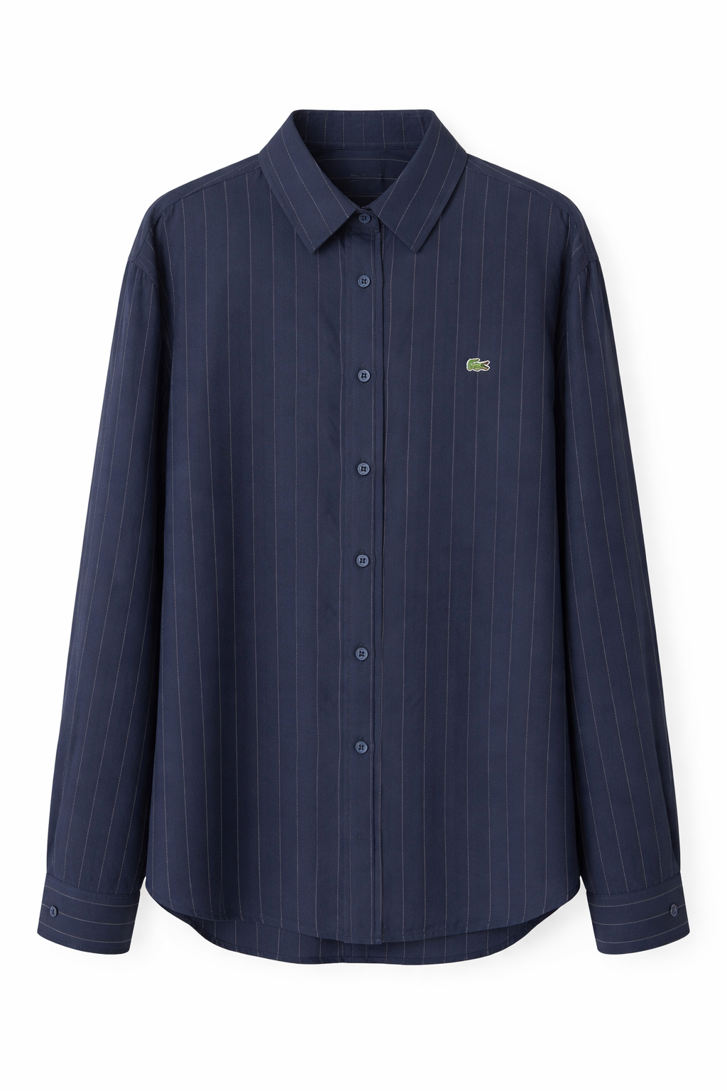 Lacivert Tül Gömlek