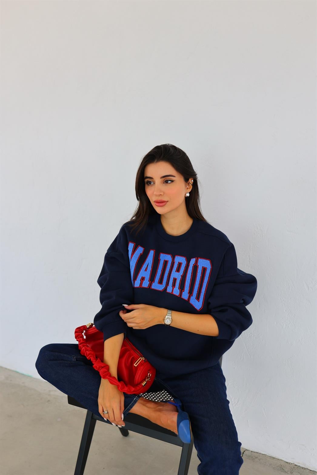 Madrid Üç İplik Lacivert Sweat