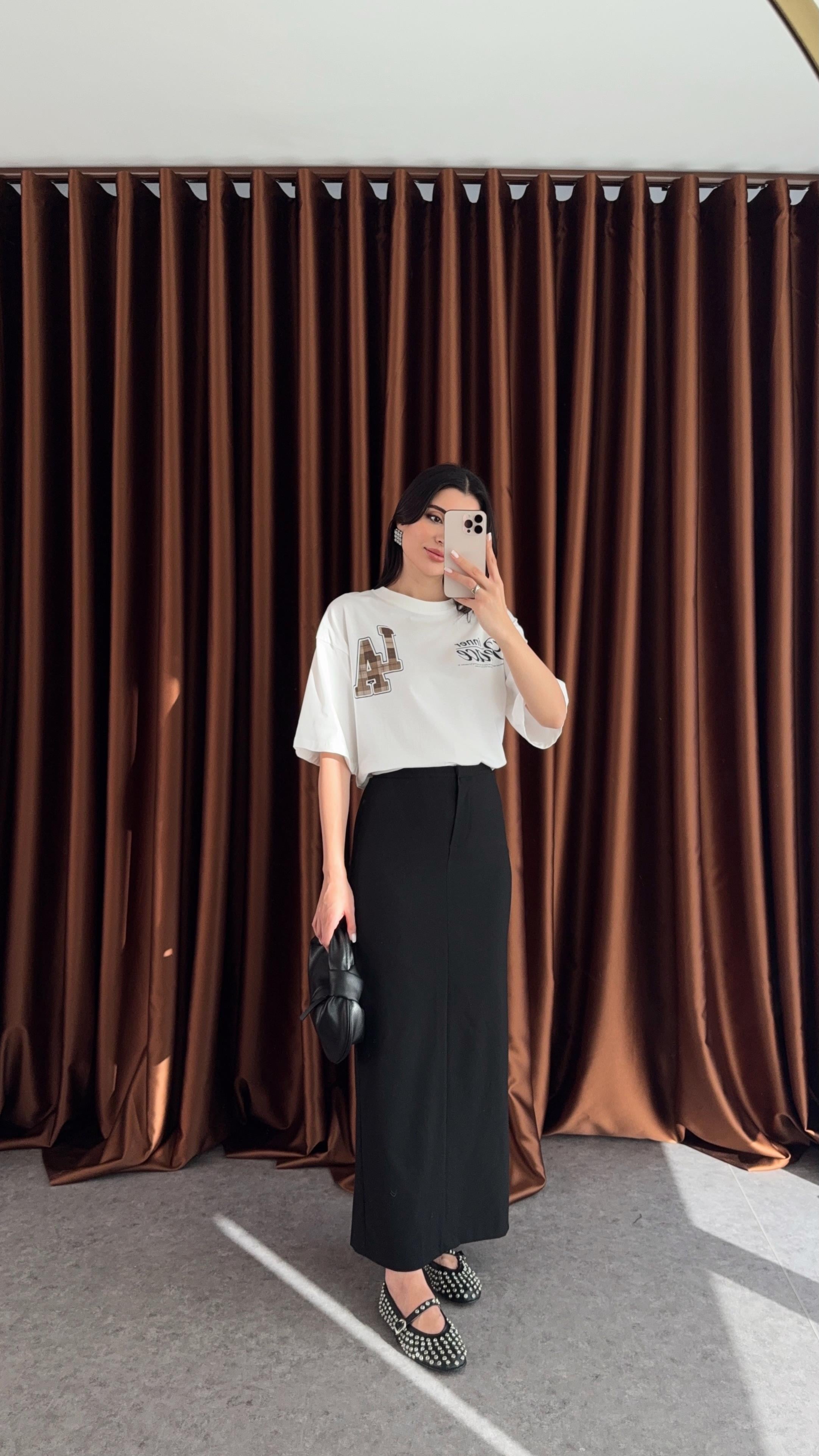 Maxi Siyah Kalem Etek