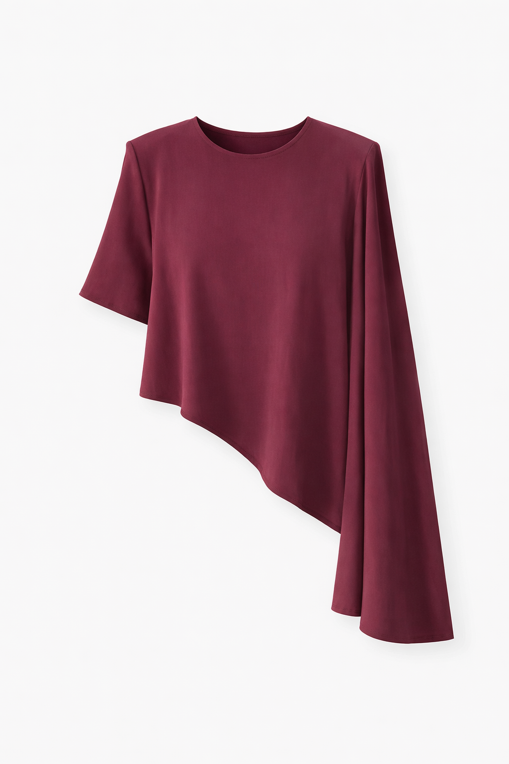 Modal Pelerinli Bordo Bluz