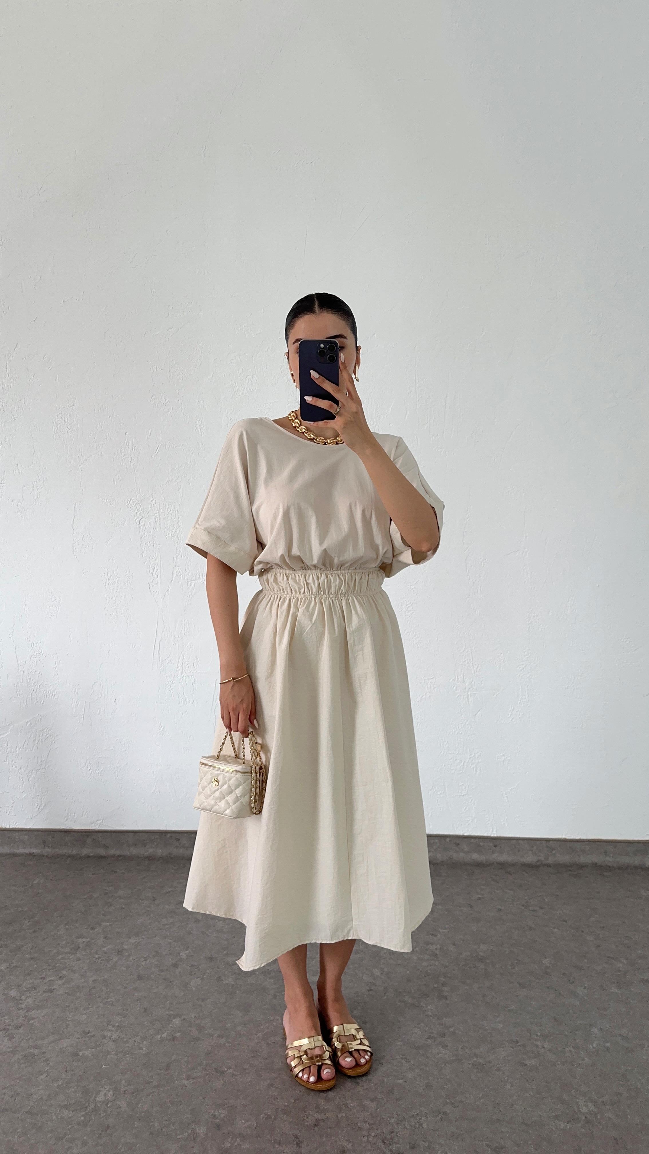 Paper Touch Krem Elbise