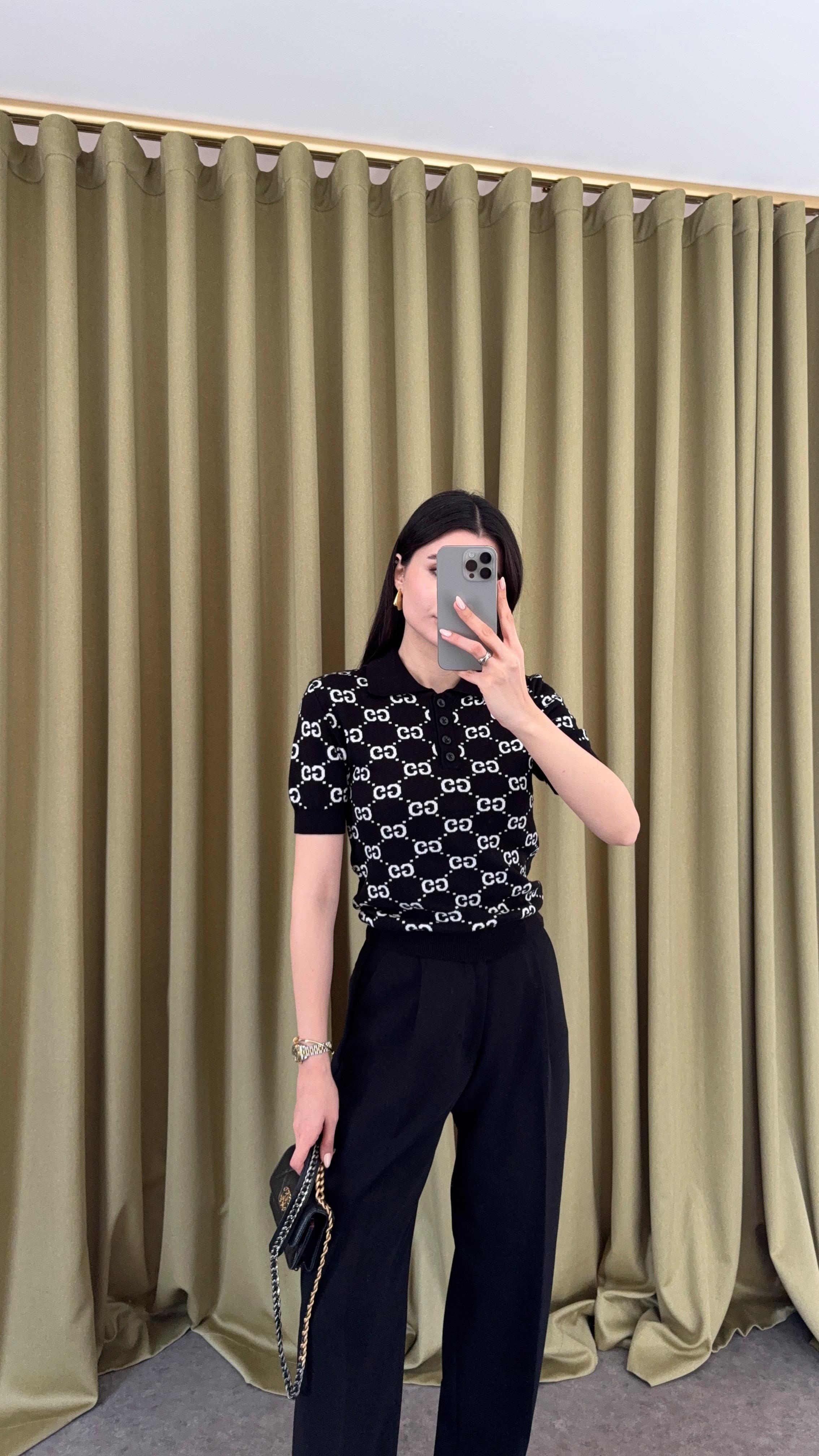Polo Yaka Siyah Tshirt