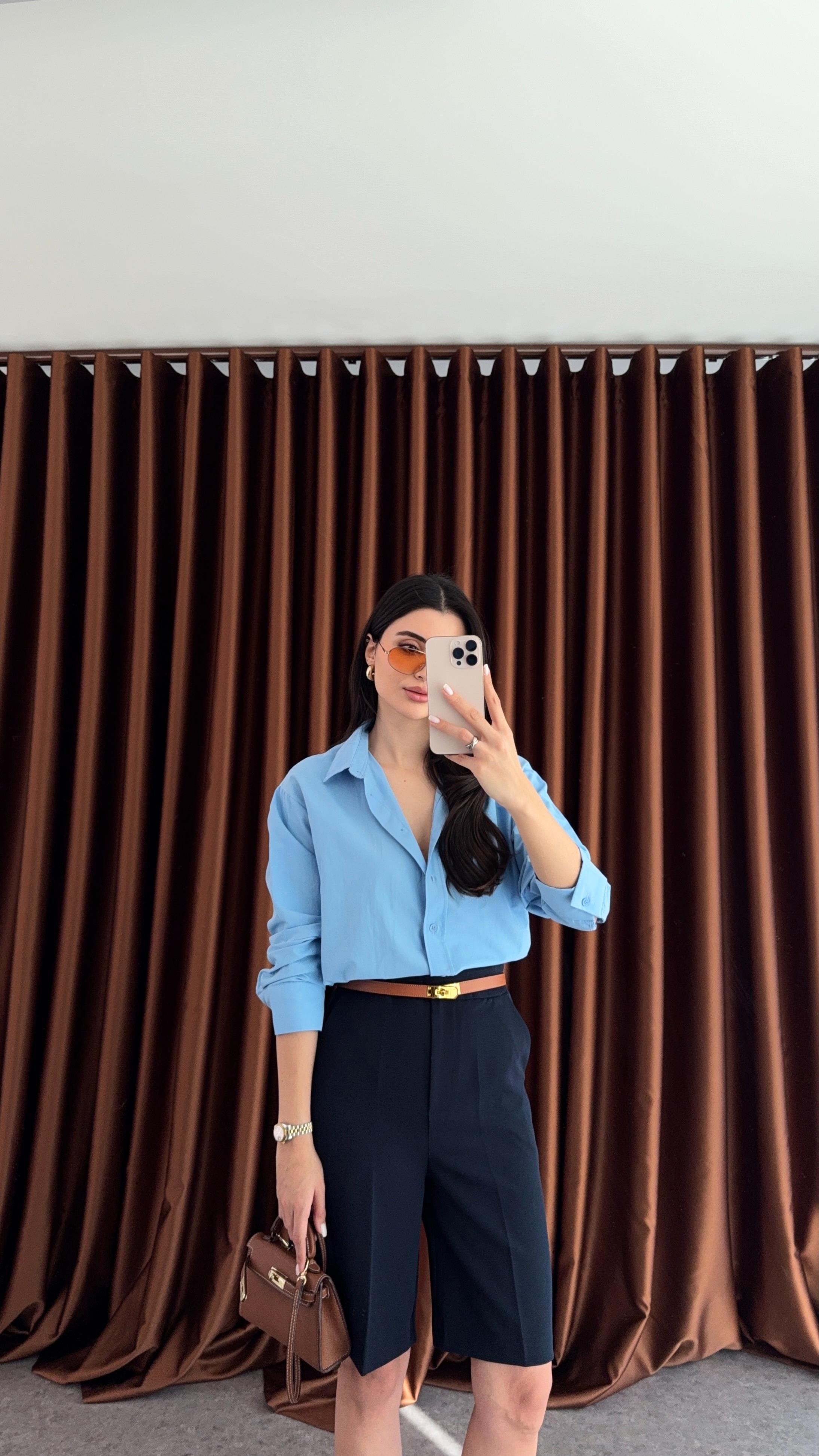 Premium Lacivert Bermuda Şort