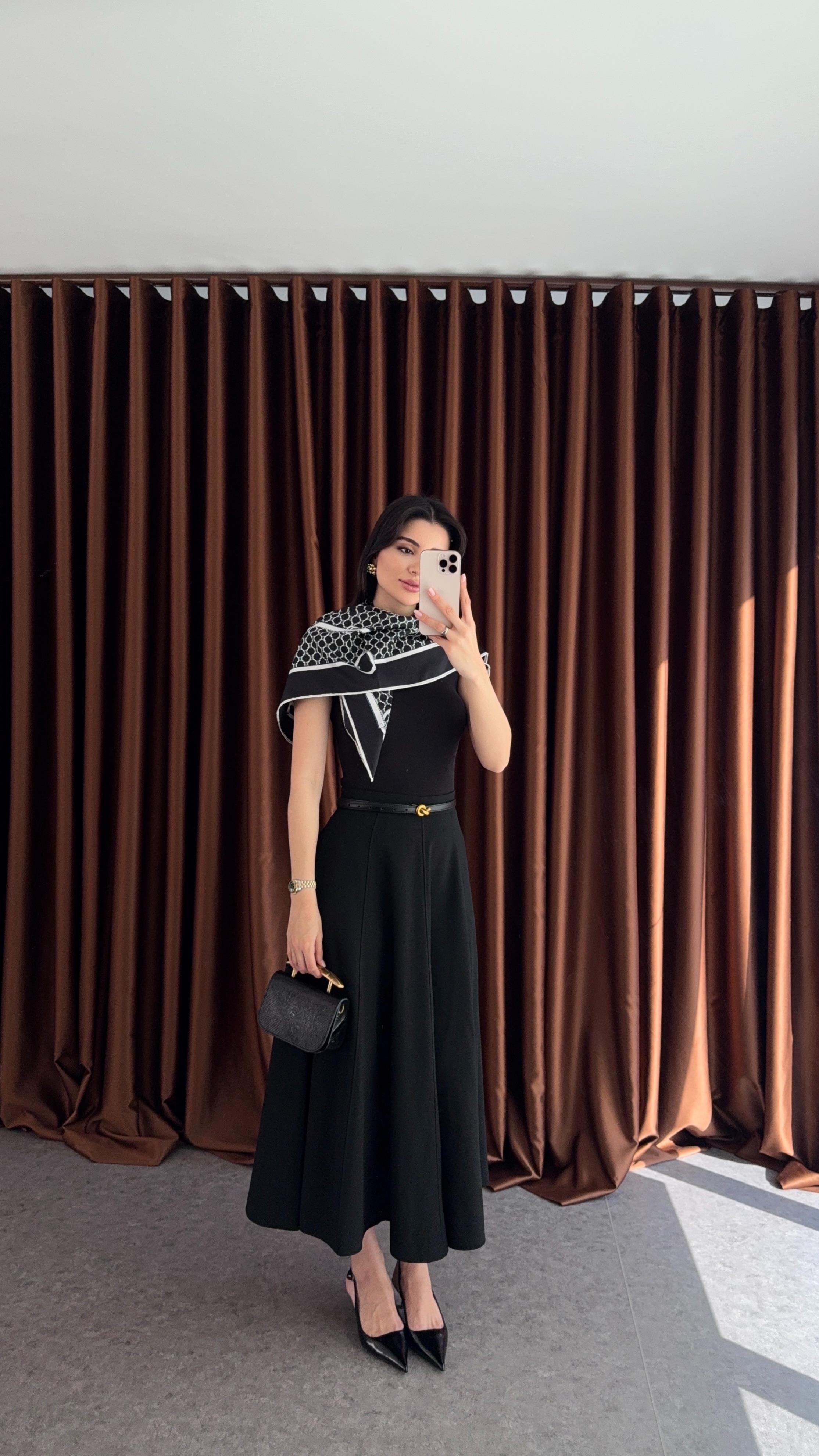 Premium Siyah Çan Etek