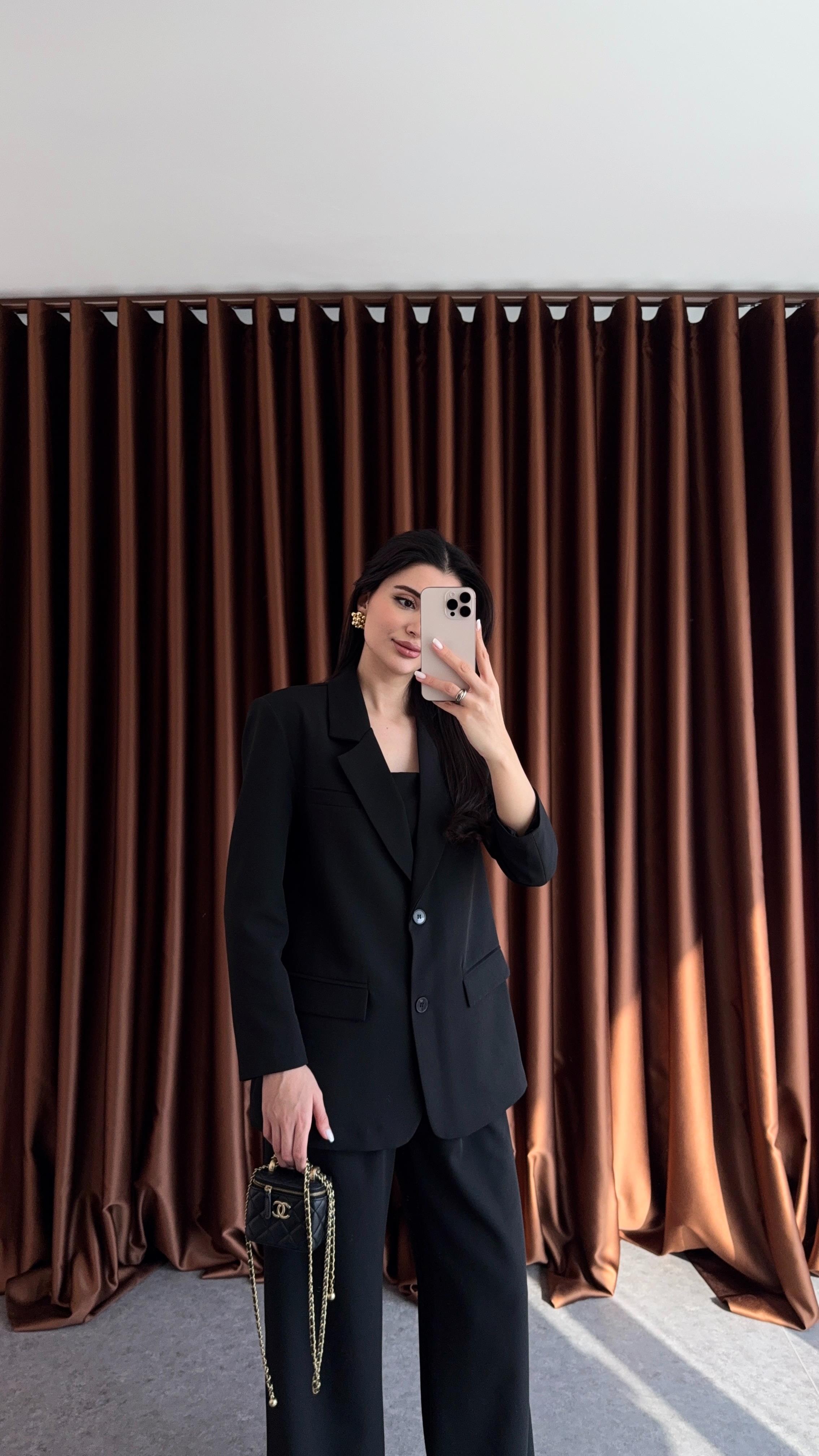Premium Üçlü Siyah Takım