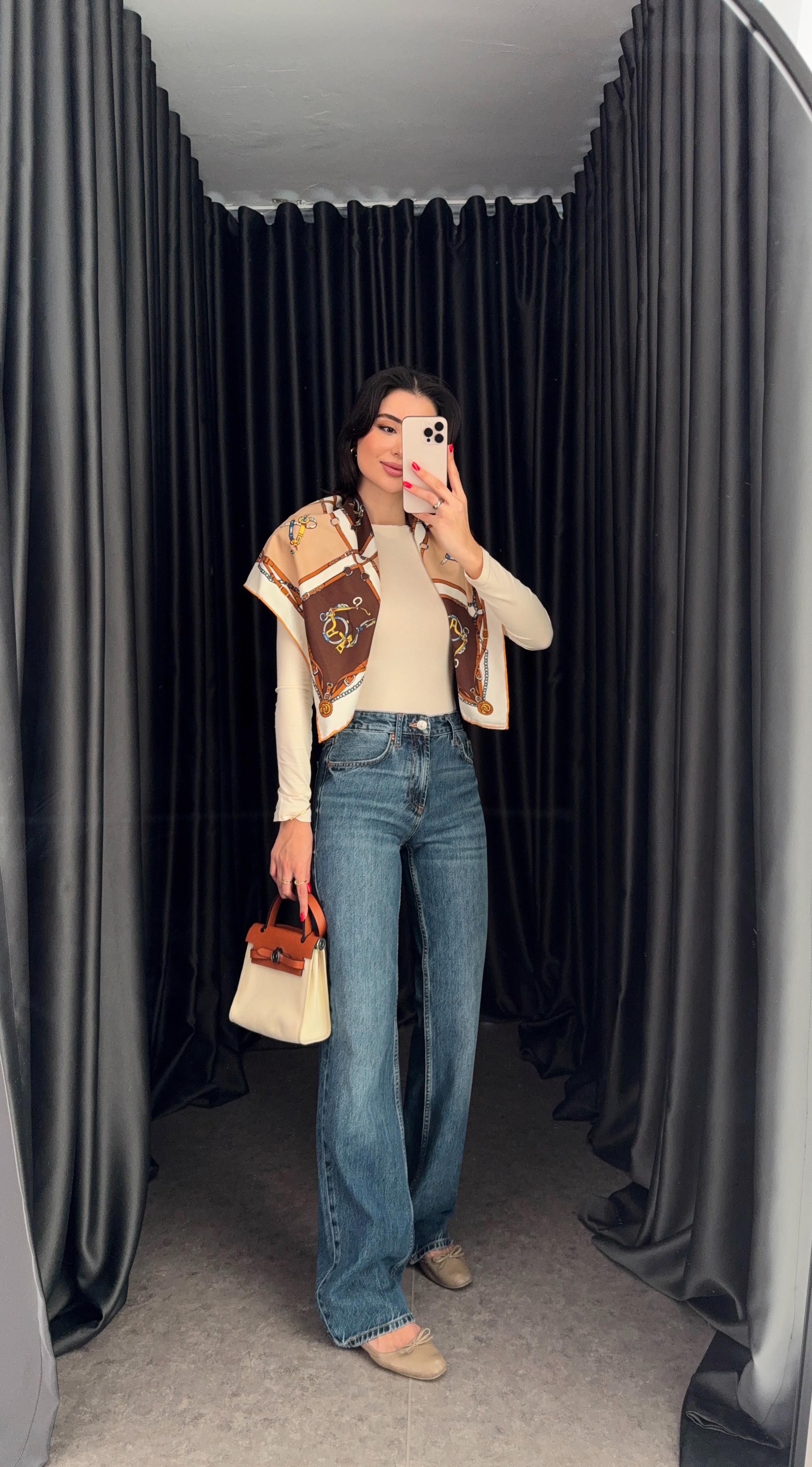 Relaxed Fit Koyu Mavi Jean