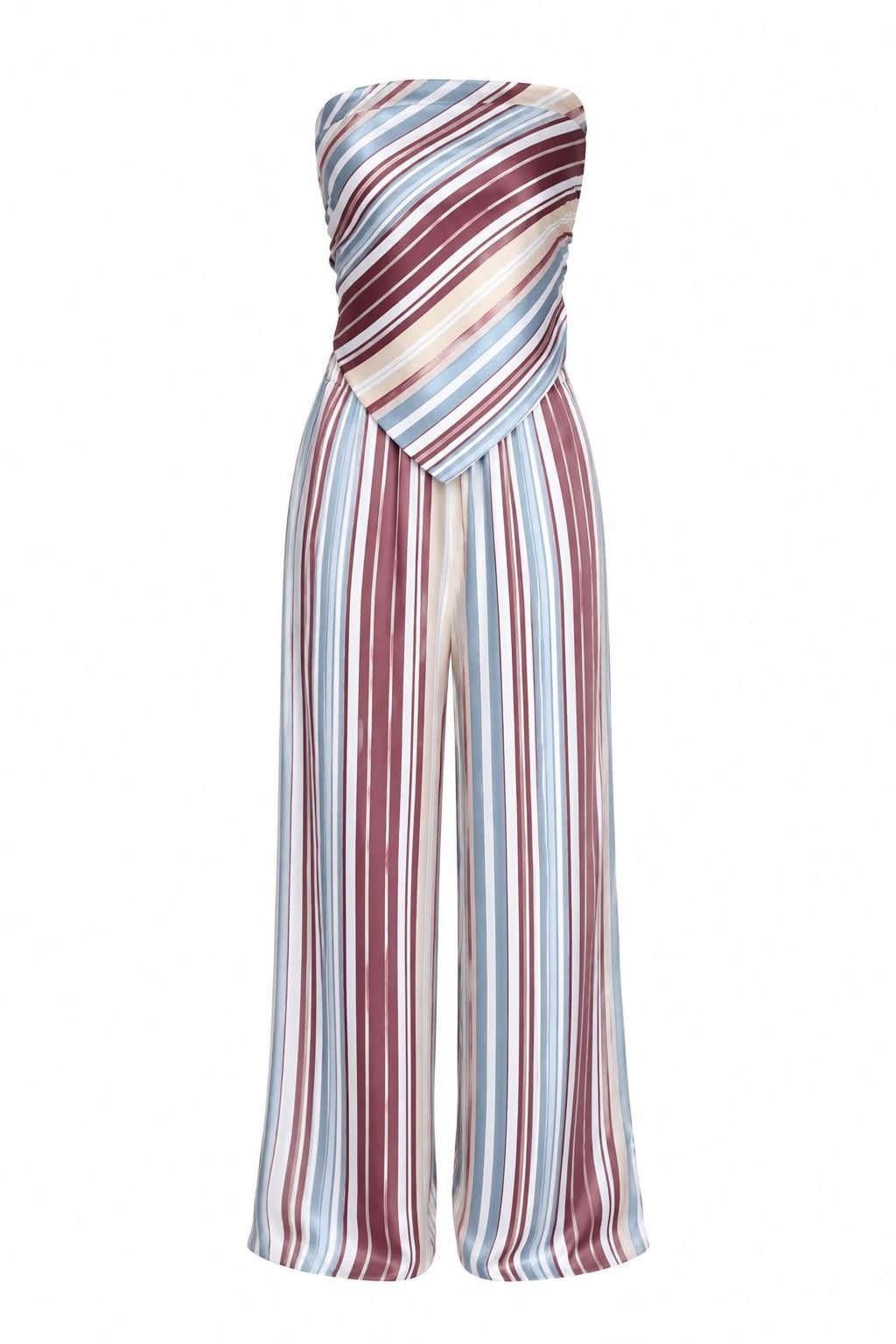 Şal Crop-Pantolon Bordo İkili Takım