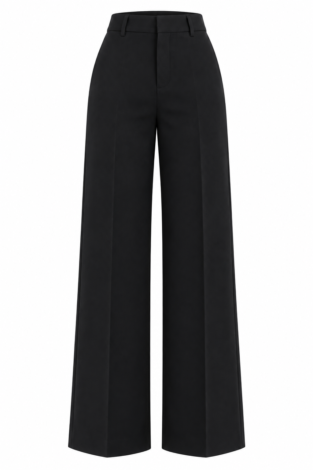 Siyah Premium Kumaş Palazzo Pantolon