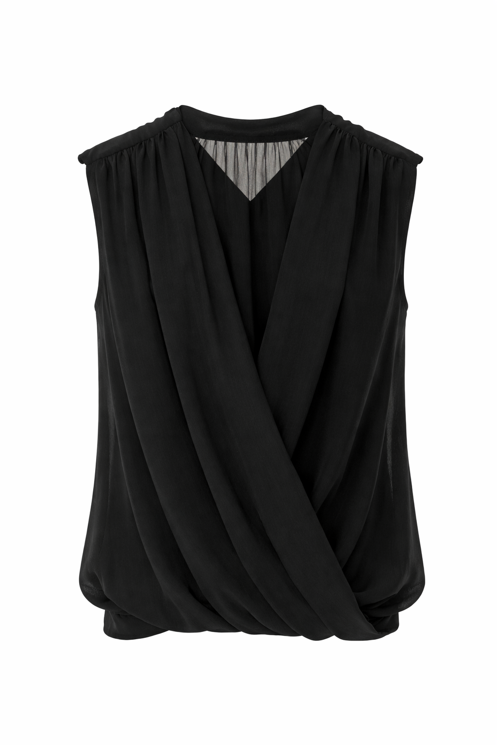 Siyah Şifon Bluz