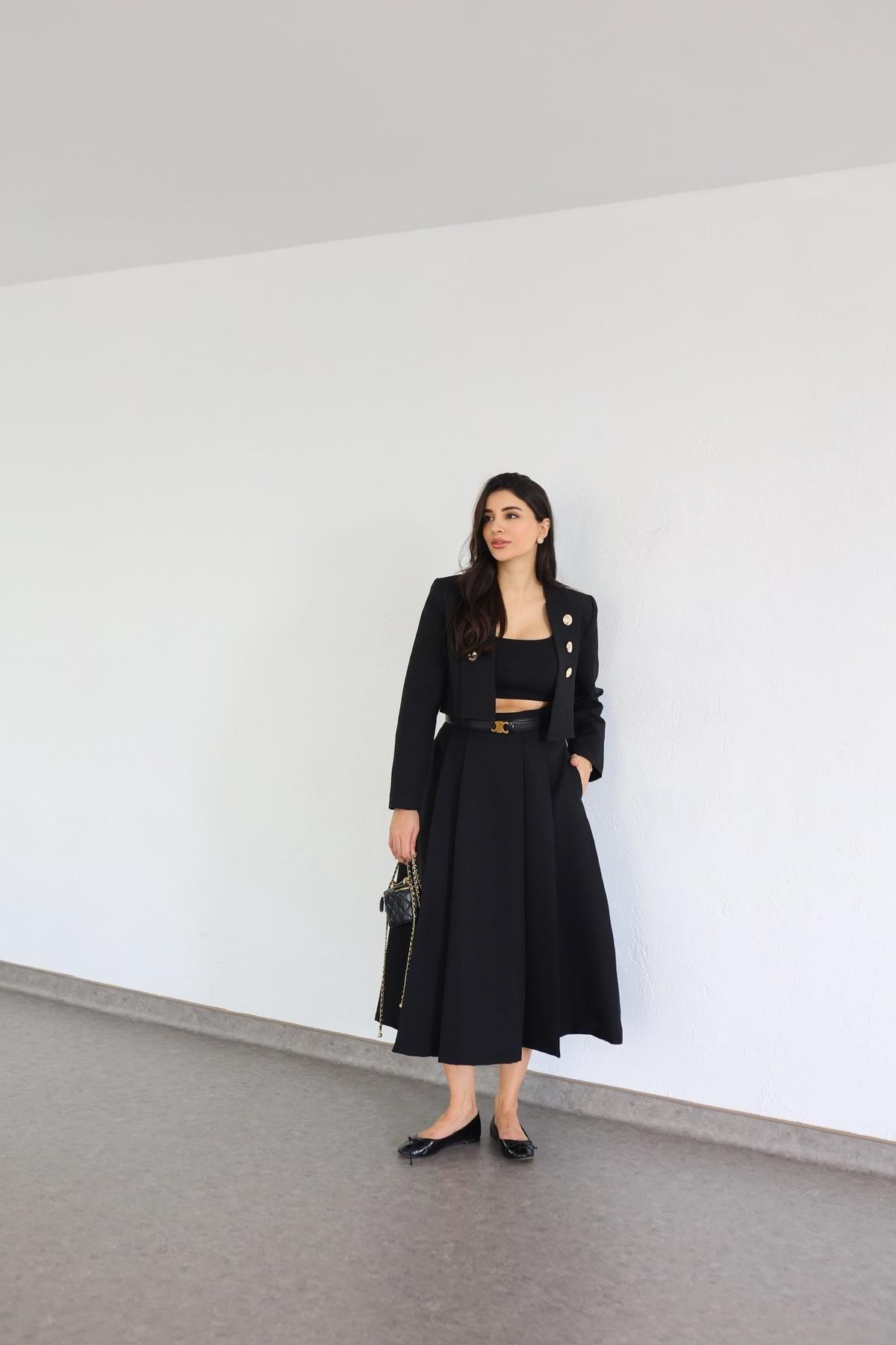 Siyah Uzun Etek