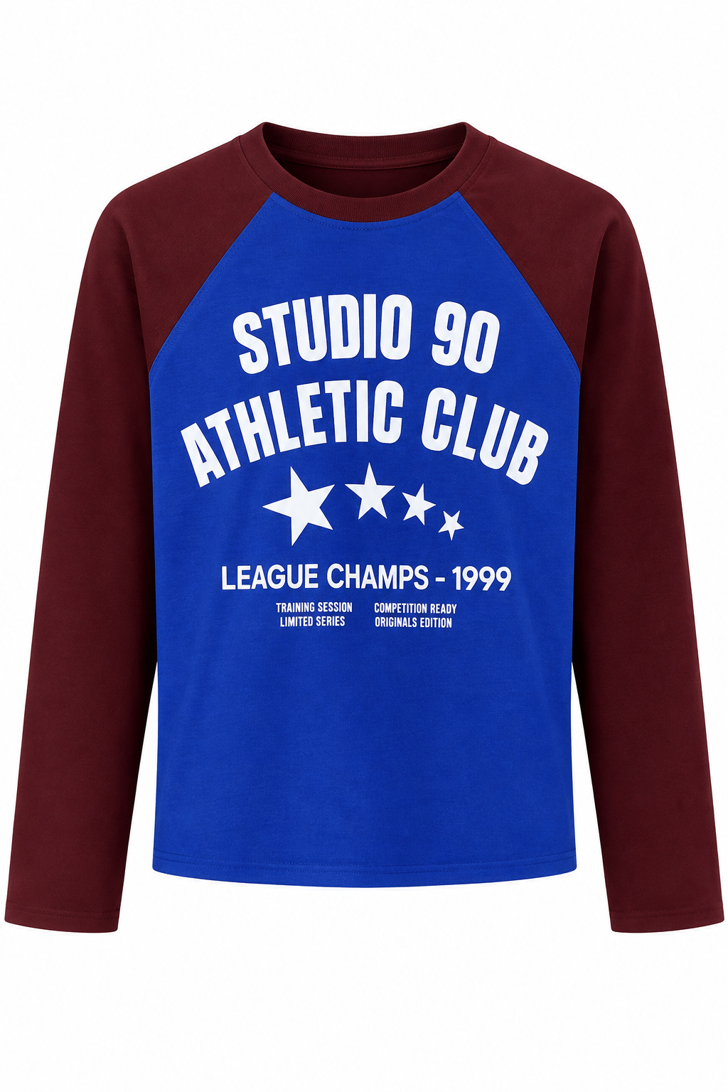 Studio 90 Uzun Kollu Kolej Tshirt