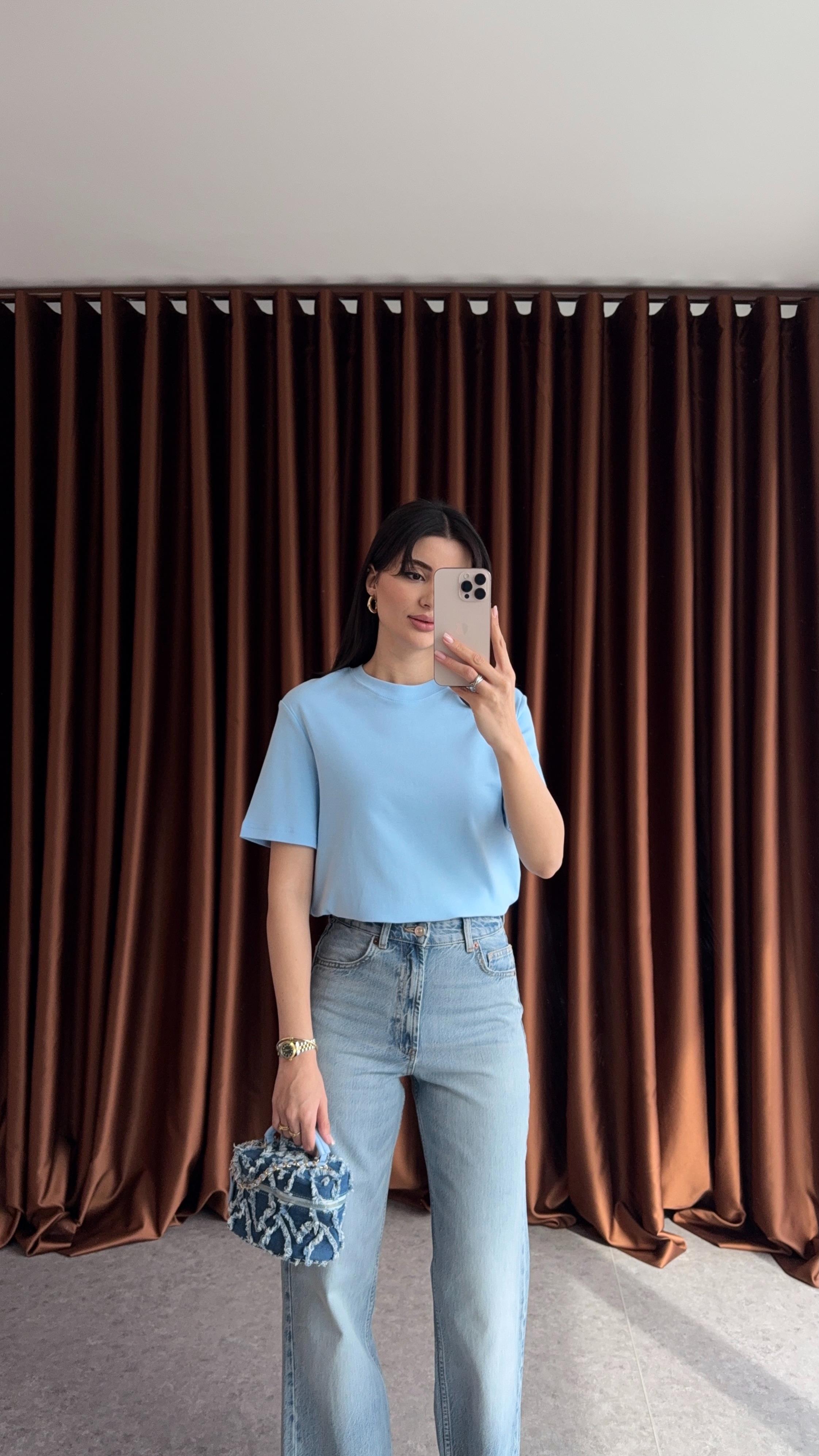 Tok Doku Mavi Basic Tshirt