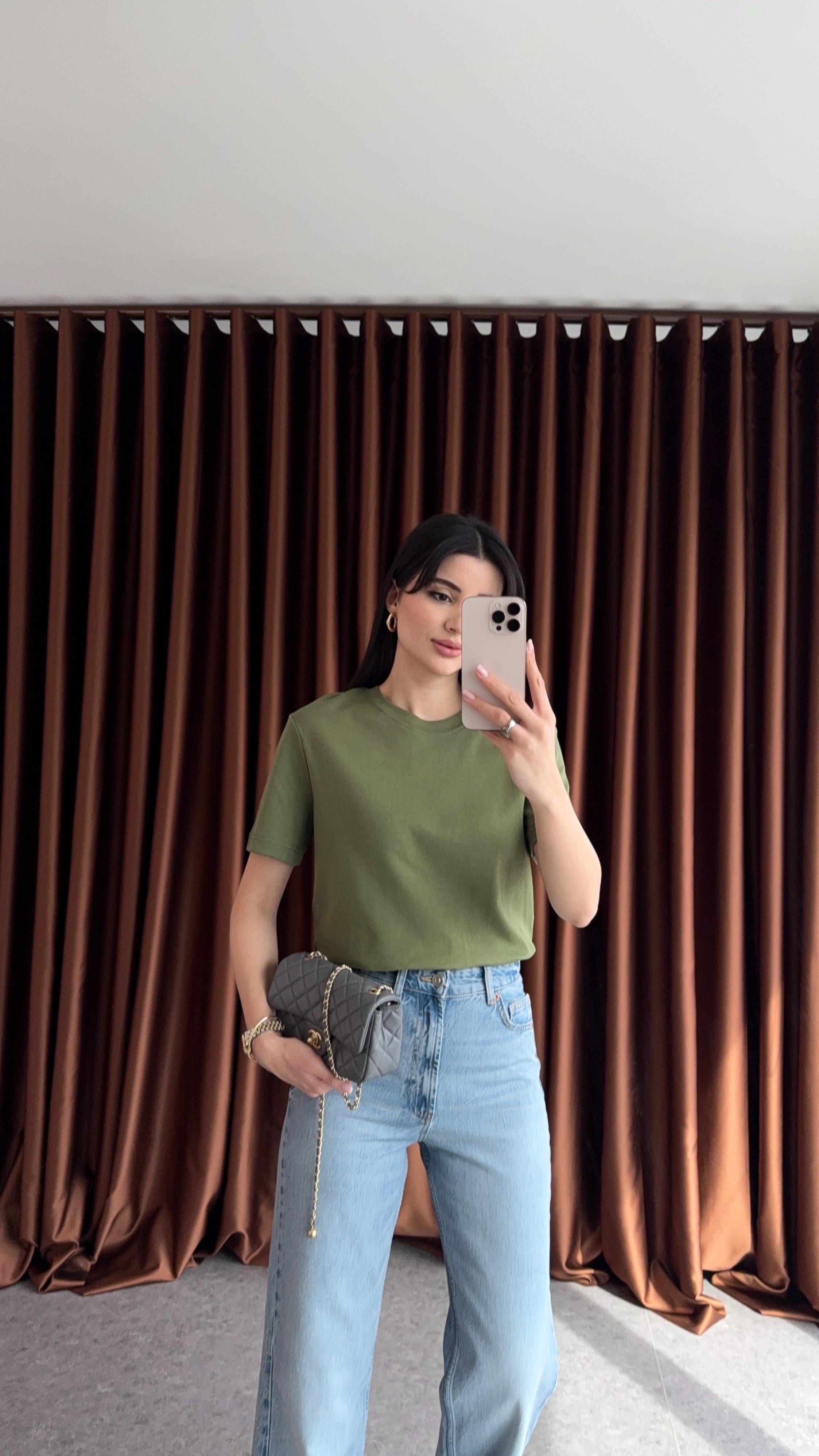 Tok Doku Yeşil Basic Tshirt