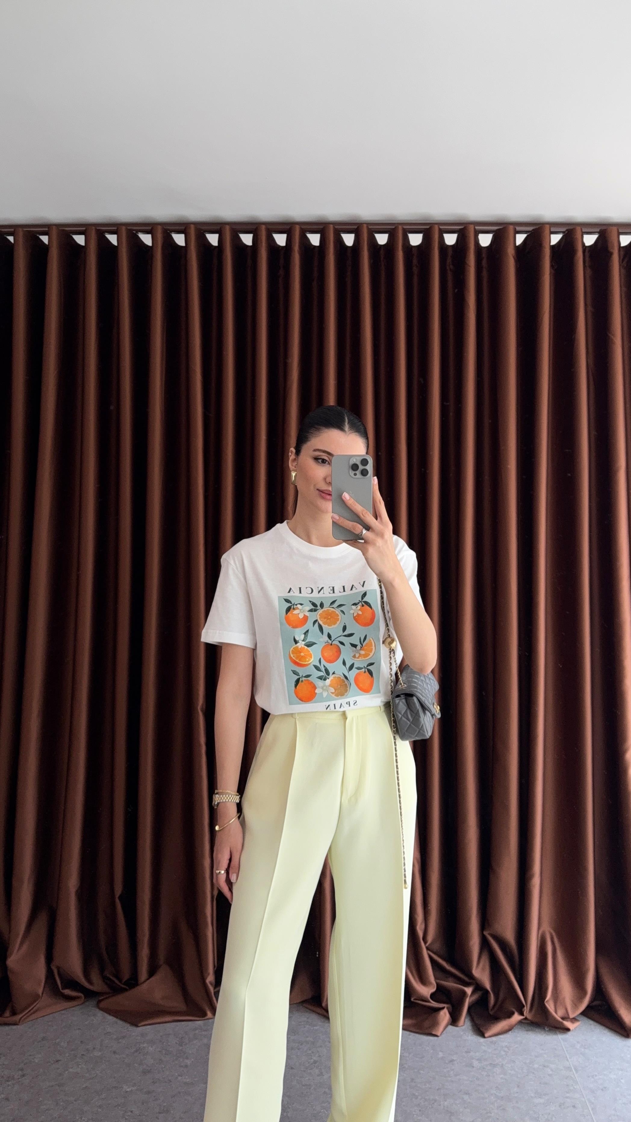 Valencia Oranges Beyaz Tshirt