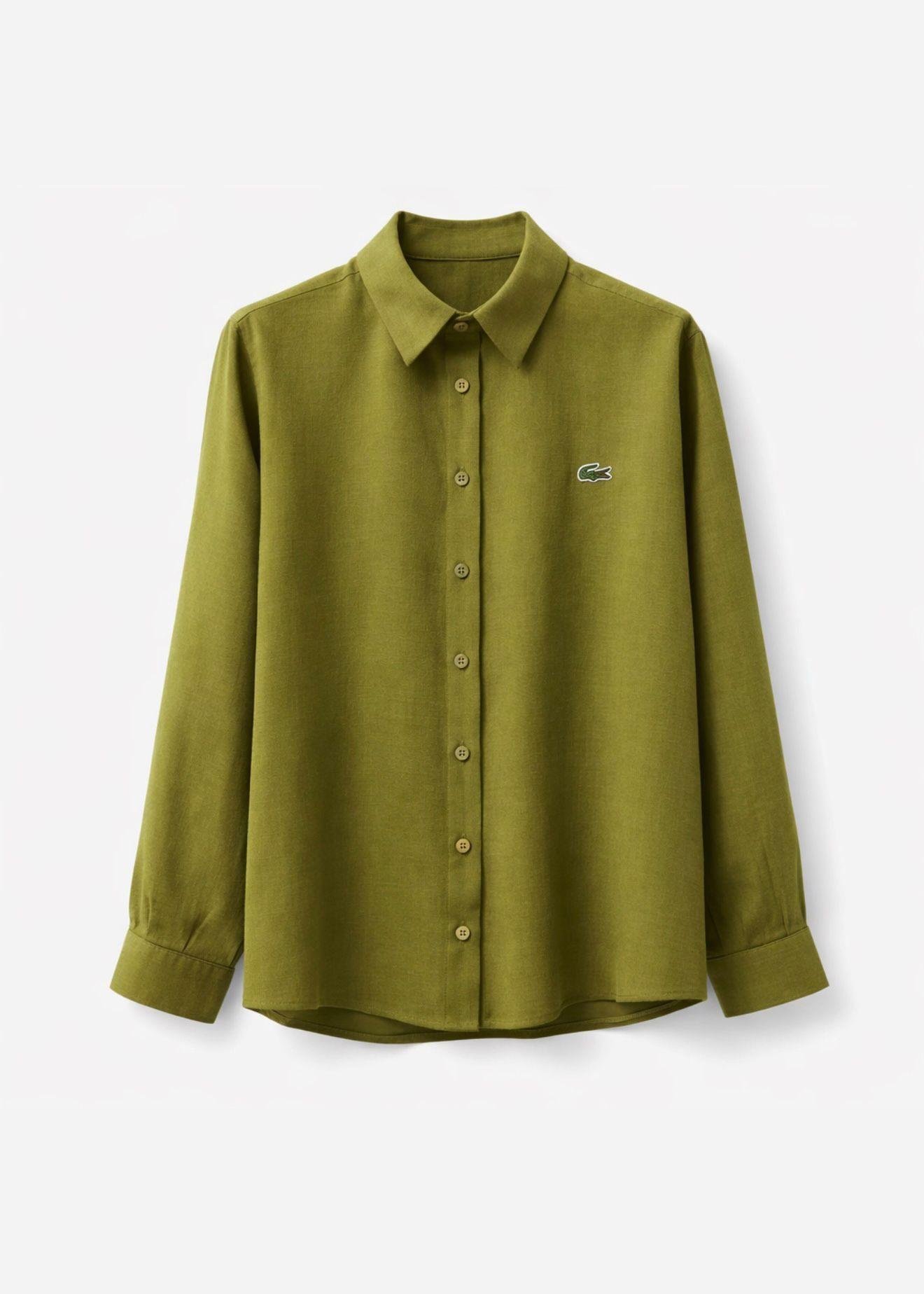 Yağ Yeşili Cost Gömlek