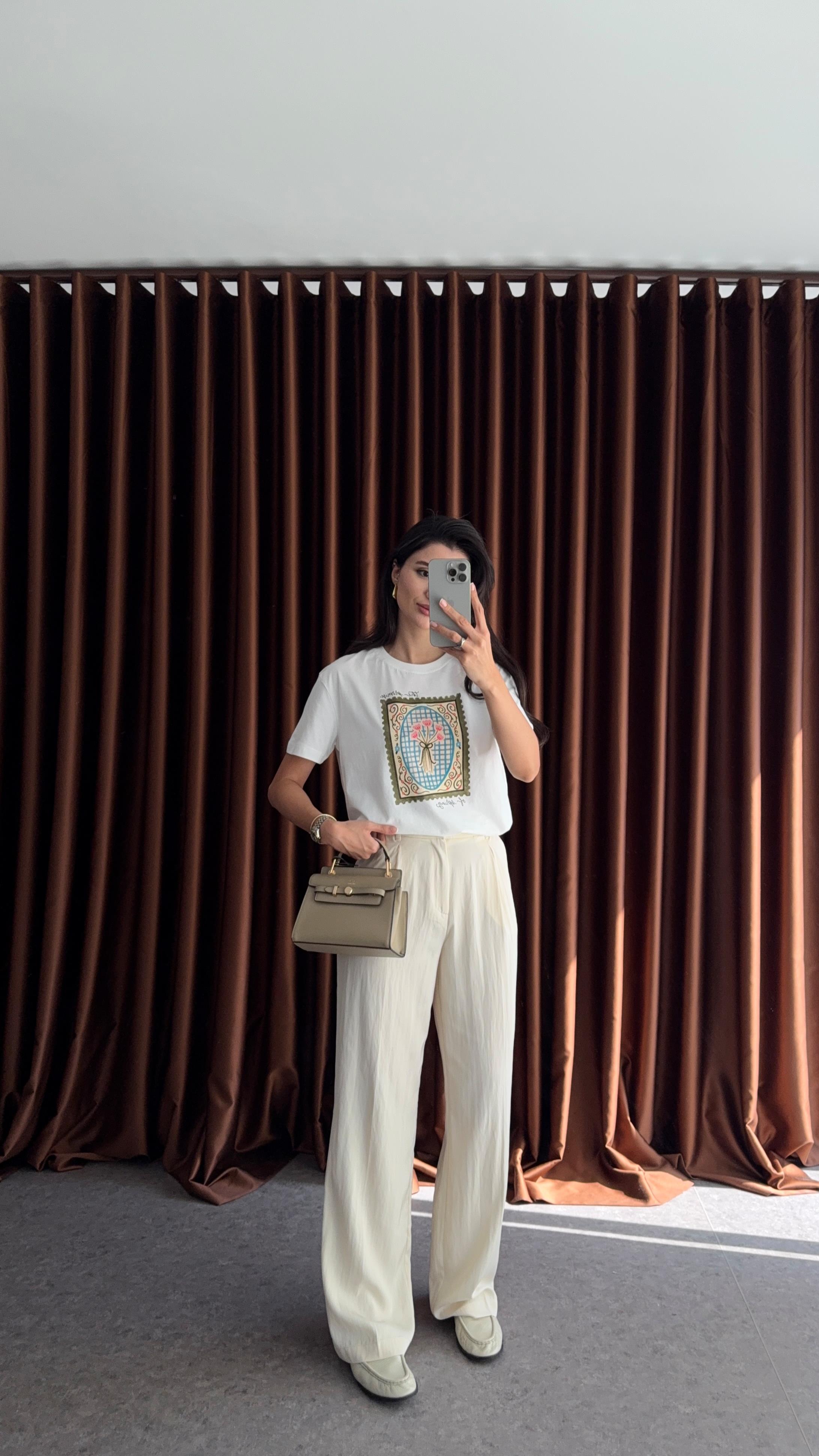 Yazlık Krem Pantolon