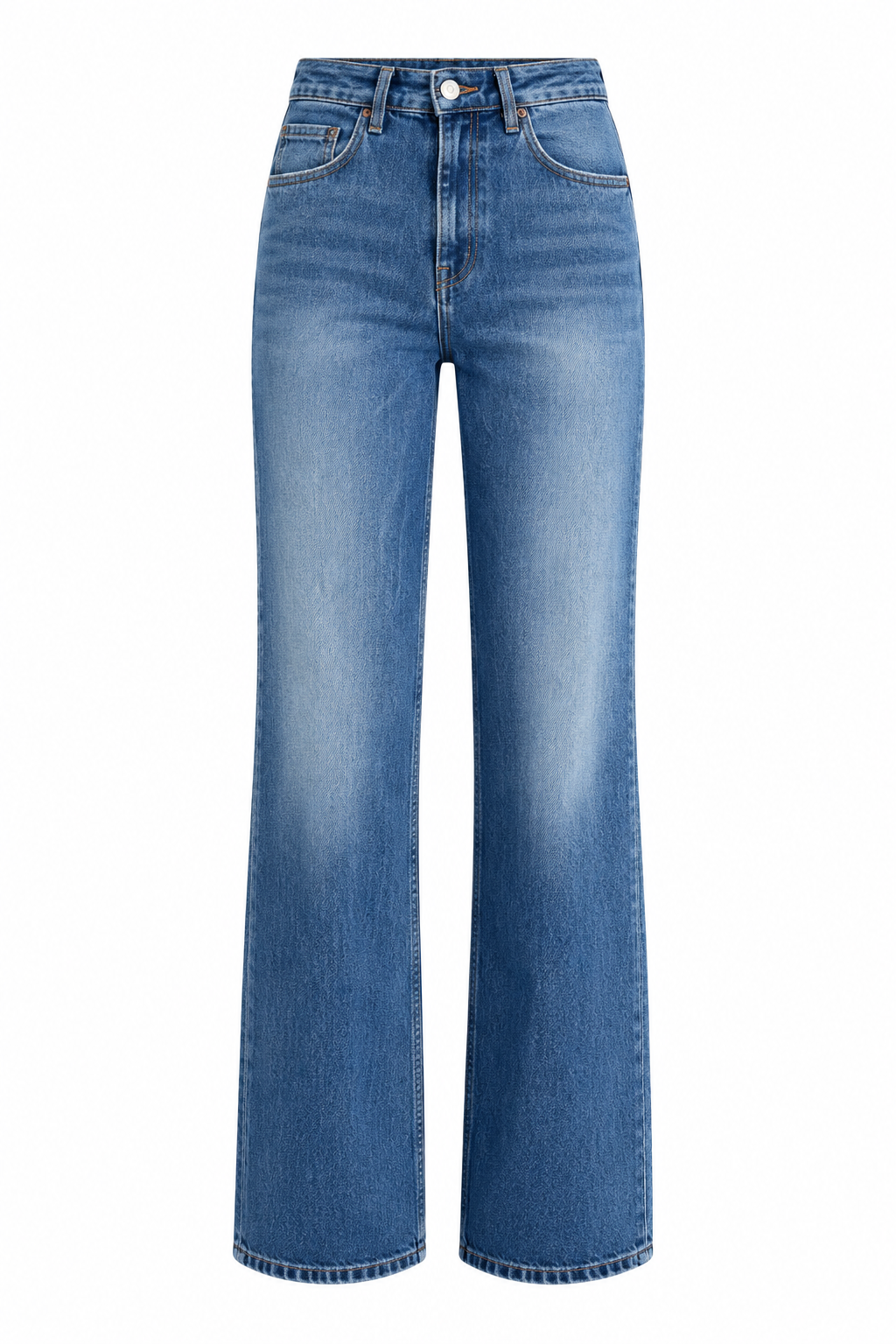 Yıkamalı Straight Kesim Jean