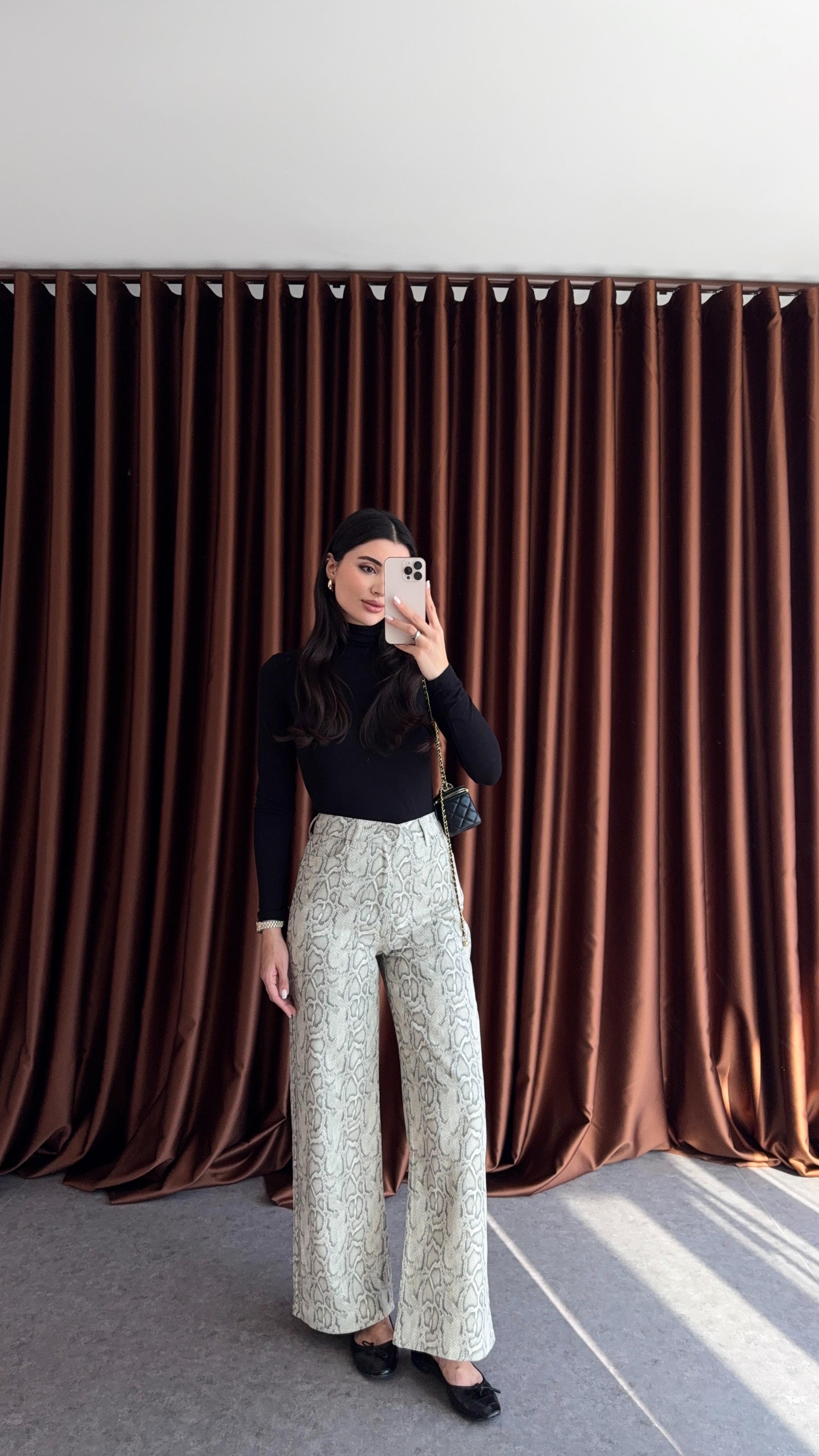 Yılan Desenli Denim