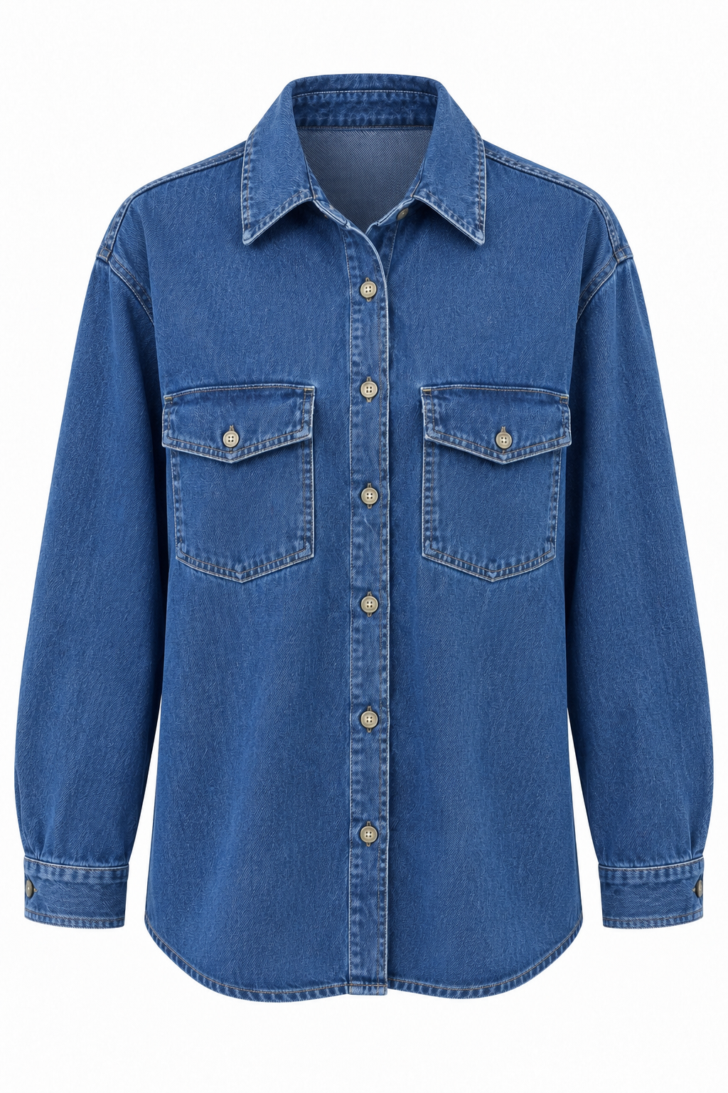 Yumuşak Denim Gömlek 