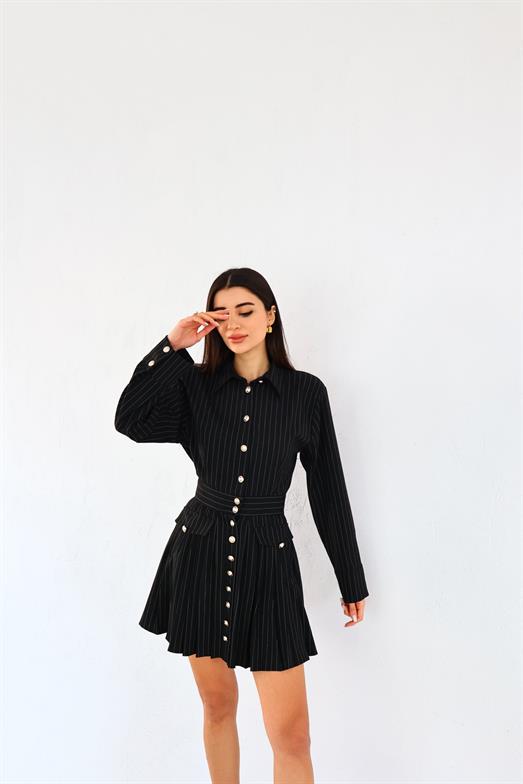 Rance Tasarım Siyah Premium Elbise