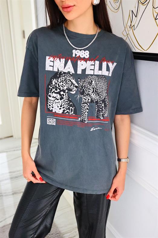 Ena Pelly Yıkamalı Tshirt