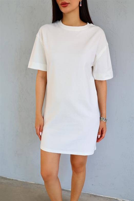 Premium Beyaz Basic Elbise