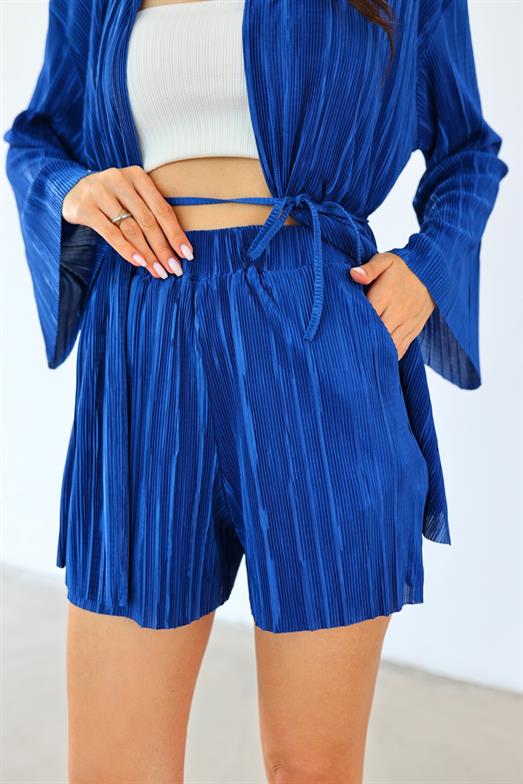 Tive Mavi Kimono/Şort Takım